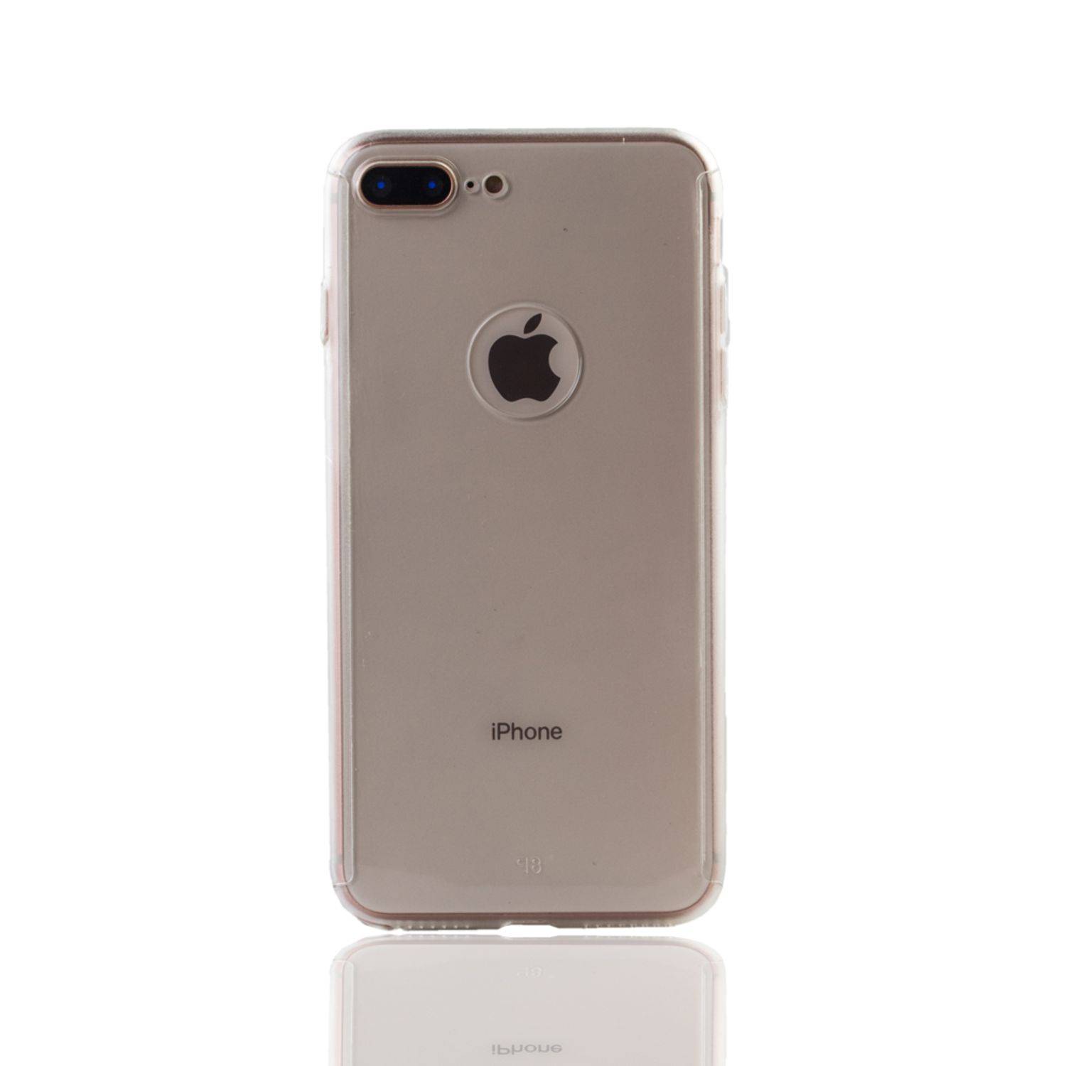 Apple iPhone 7 Plus Handyhülle 360 Grad Schutz Full Cover Transparent