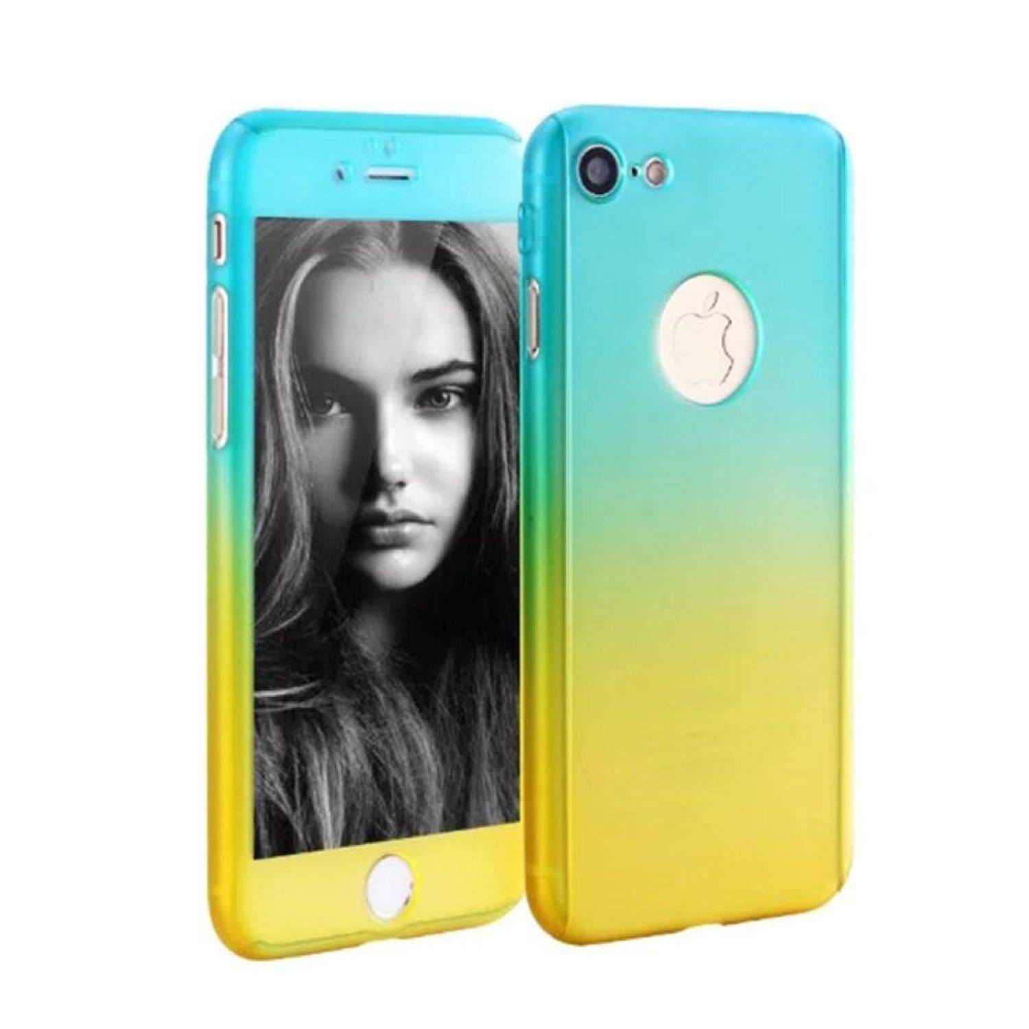 Samsung Galaxy J3 (2017) Handyhülle 360 Grad Schutz Full Cover Mehrfarbig