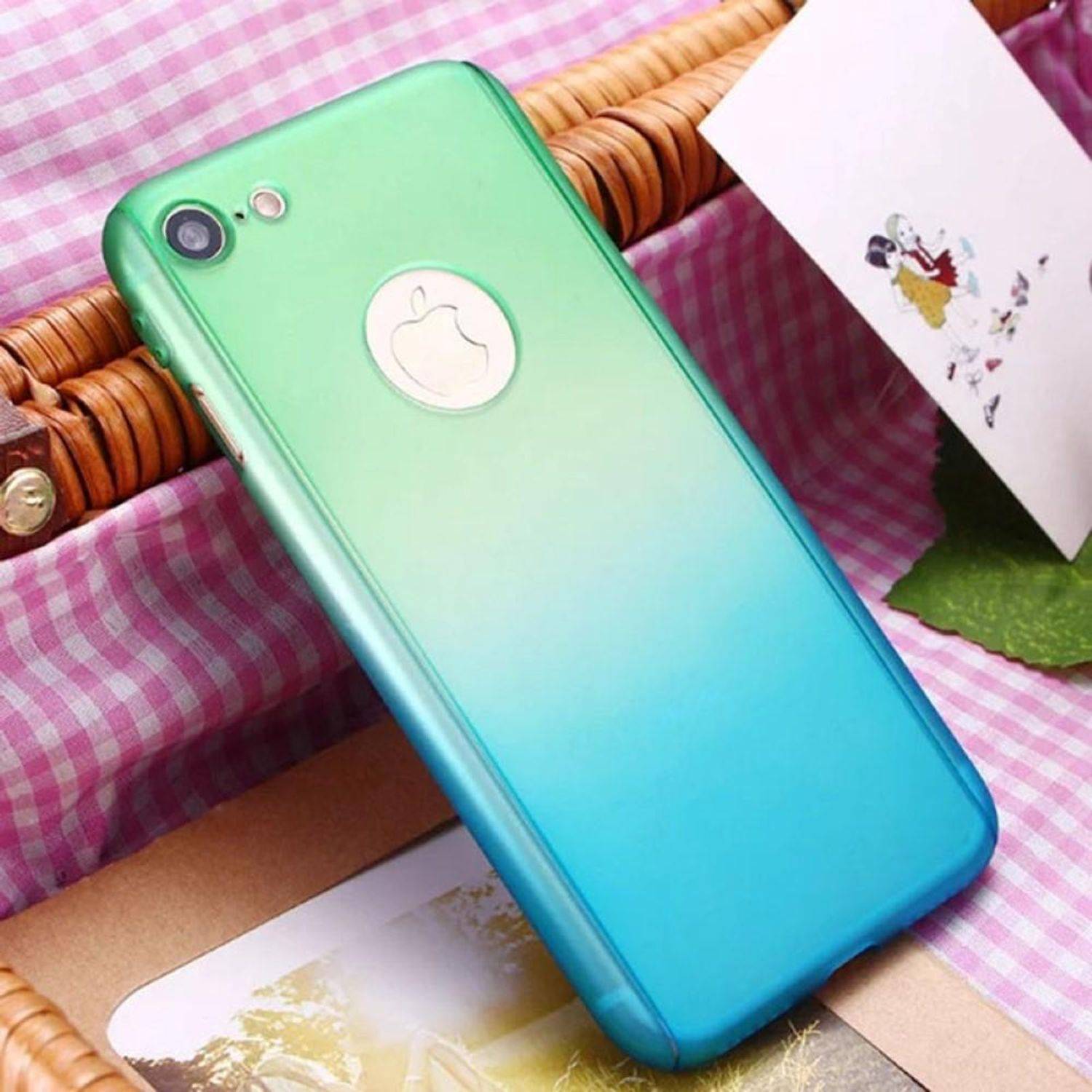 Samsung Galaxy J3 (2017) Handyhülle 360 Grad Schutz Full Cover Mehrfarbig