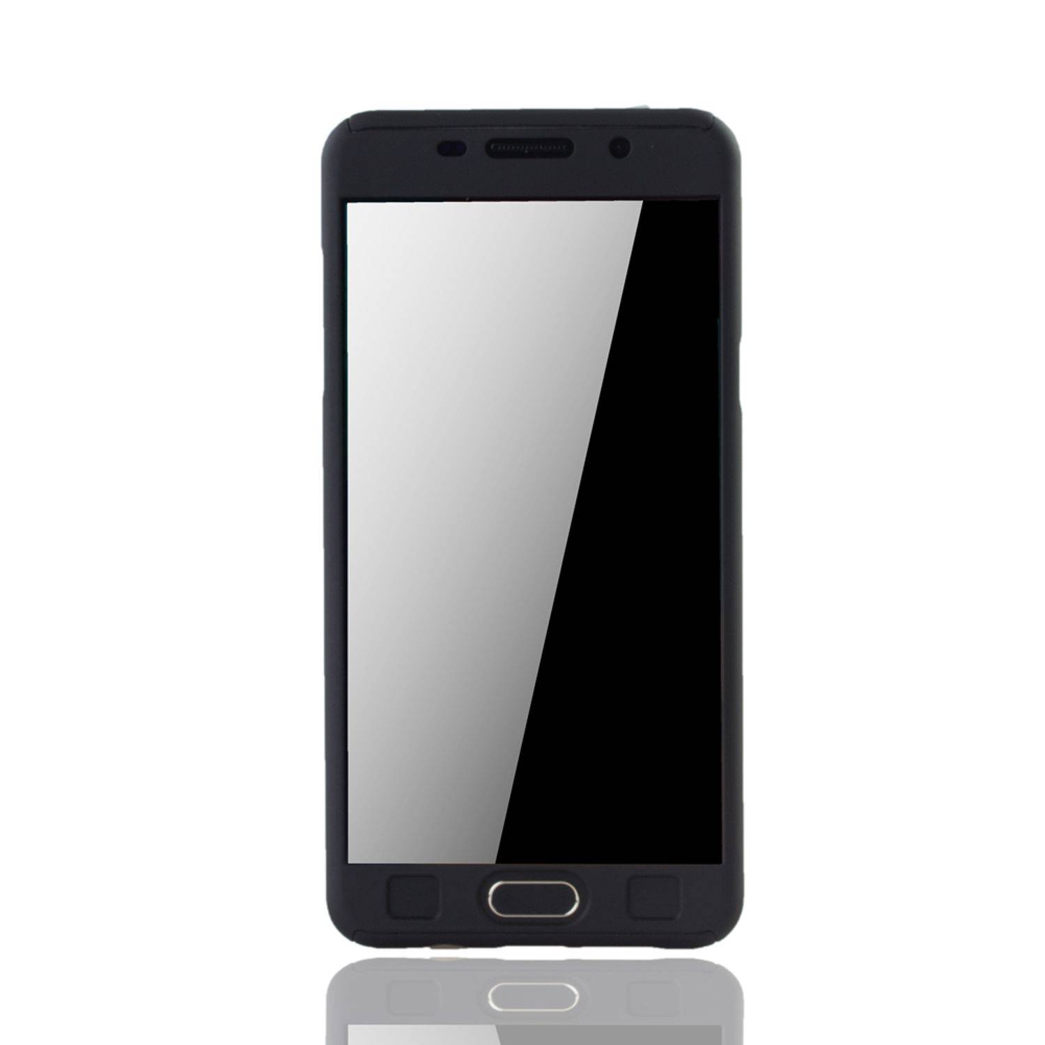 Samsung Galaxy A5 (2016) Handyhülle 360 Grad Schutz Full Cover Schwarz