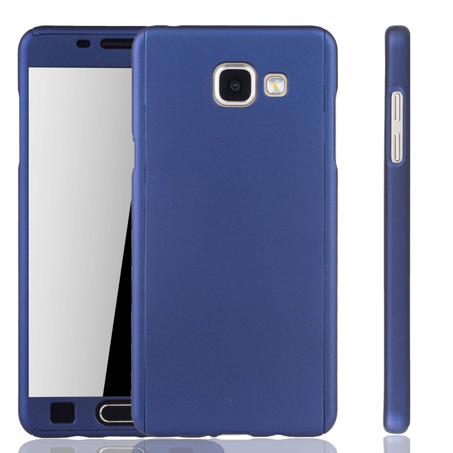 Samsung Galaxy A5 (2016) Handyhülle 360 Grad Schutz Full Cover Blau