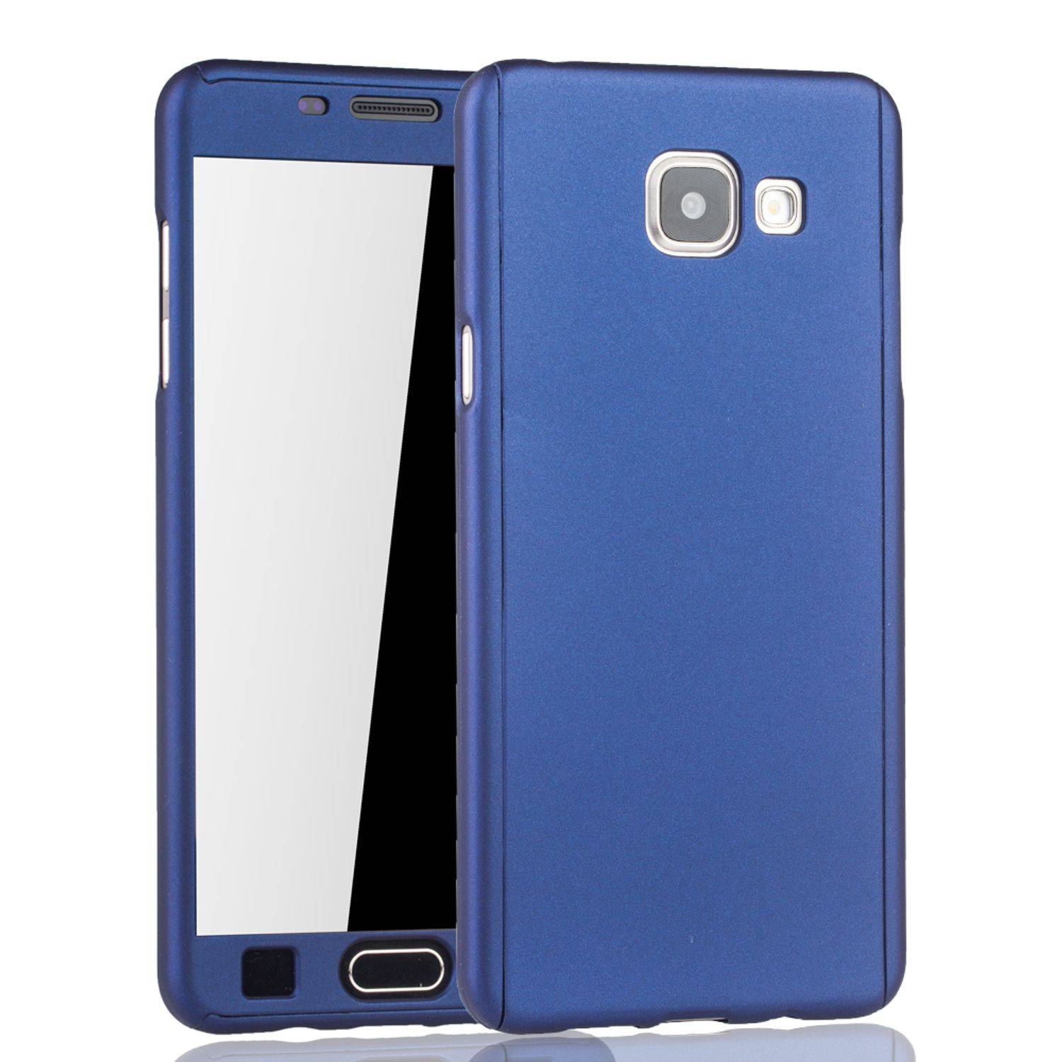 Samsung Galaxy A5 (2016) Handyhülle 360 Grad Schutz Full Cover Blau