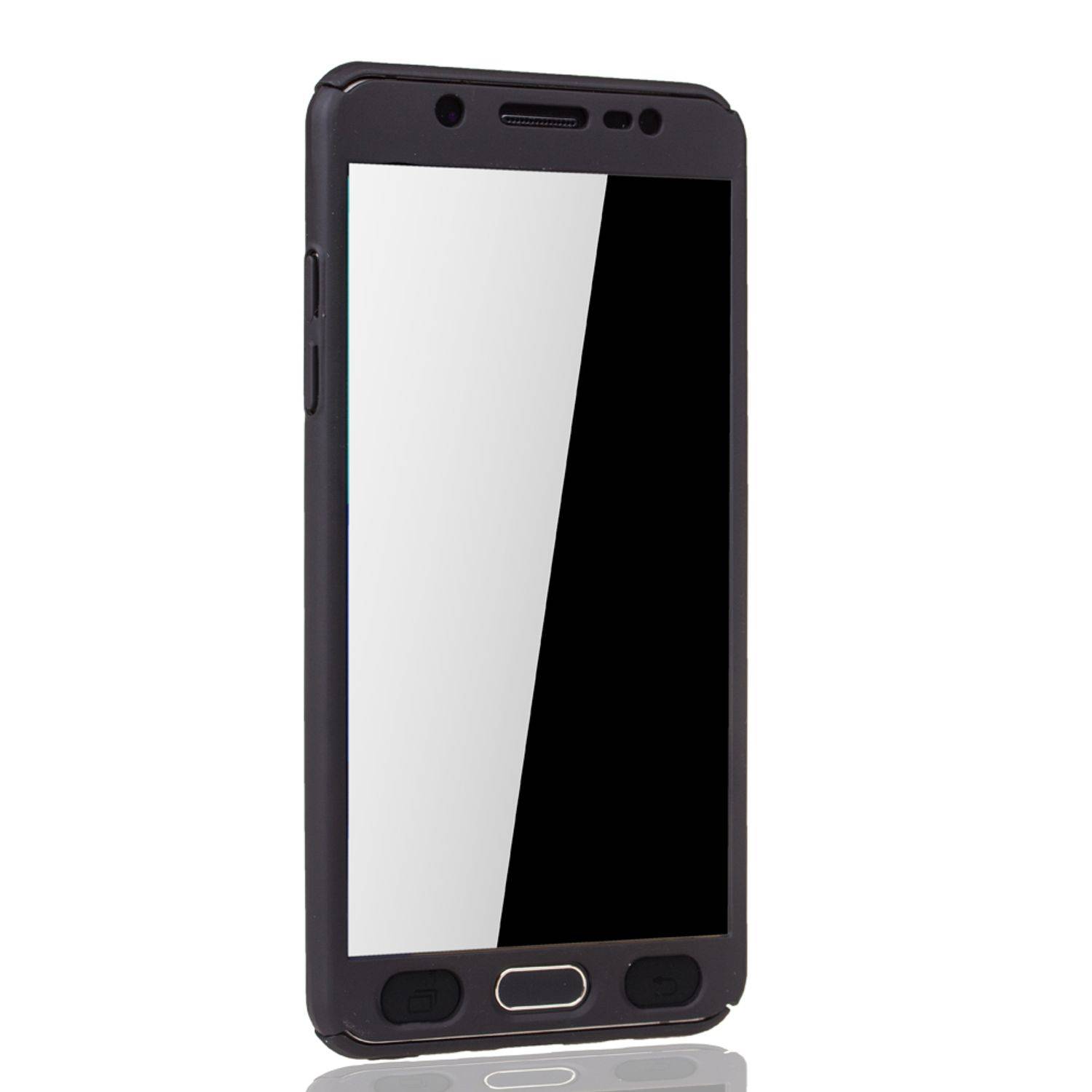 Samsung Galaxy J5 (2016) Handyhülle 360 Grad Schutz Full Cover Schwarz