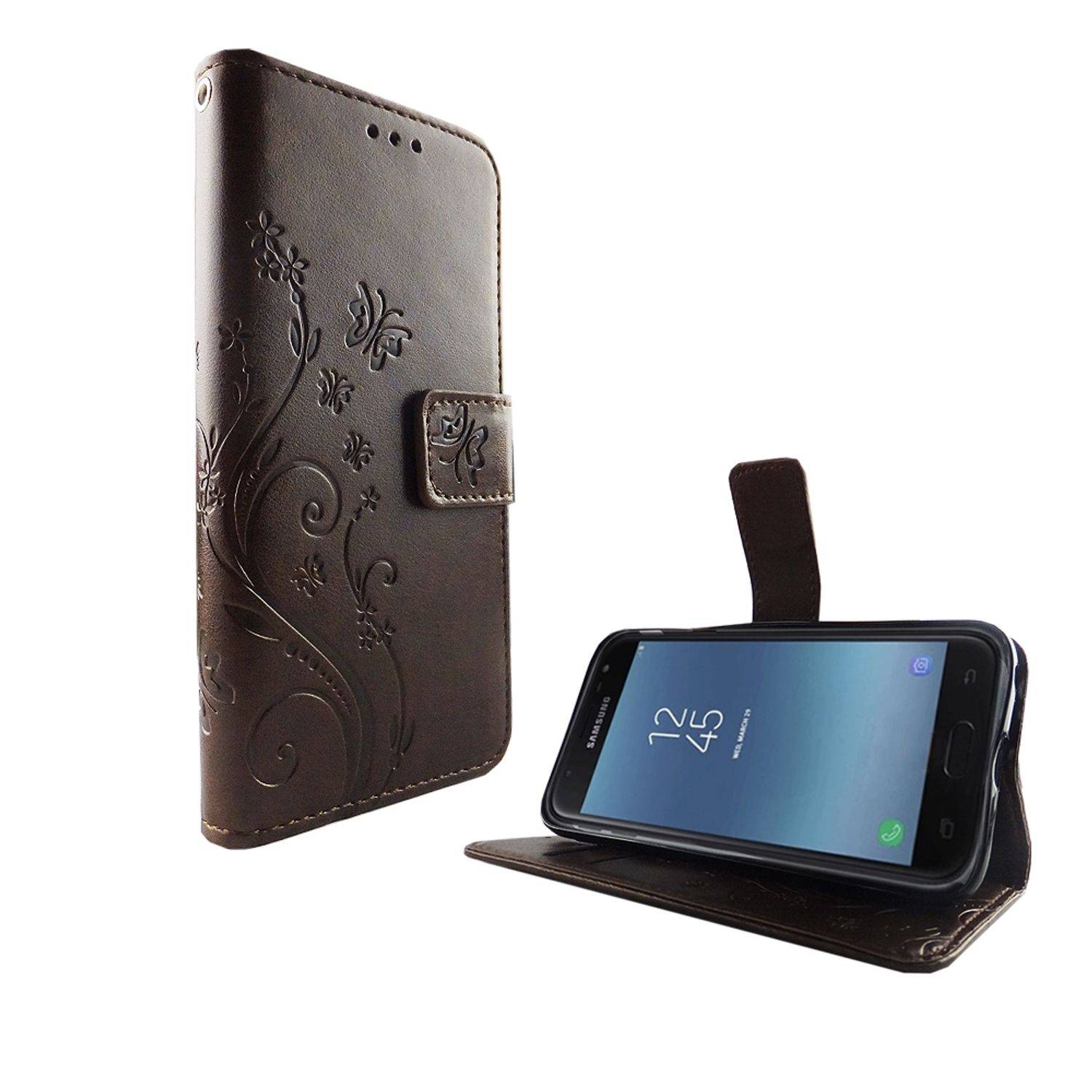 Samsung Galaxy J5 (2017) Handyhülle Bookcover Braun