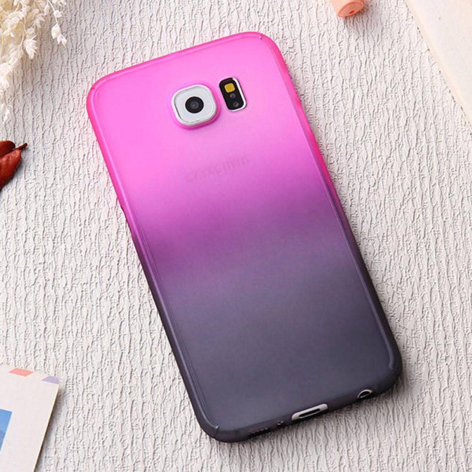 Samsung Galaxy J5 (2017) US Version Handyhülle 360 Grad Schutz Full Cover Rosa