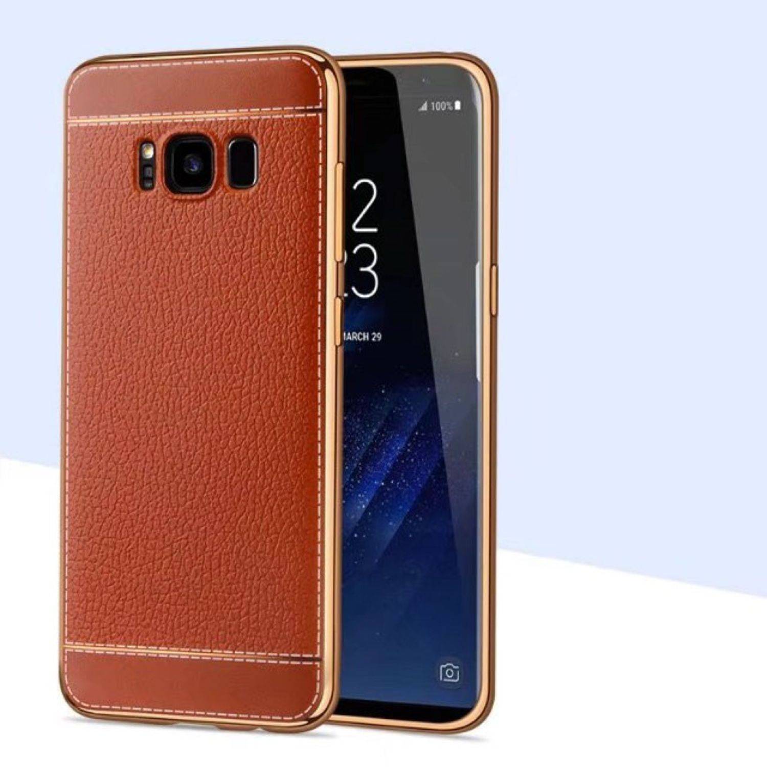 Samsung Galaxy S6 Handyhülle Backcover Braun