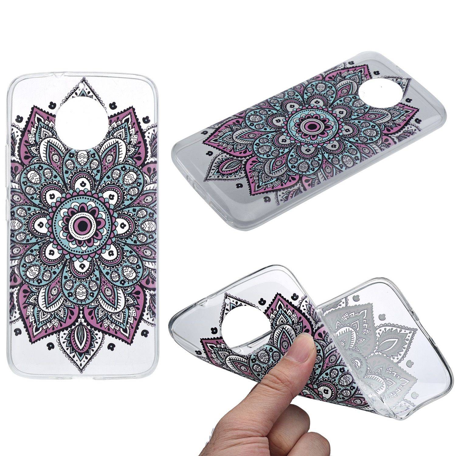 Motorola Moto E4 Plus Handyhülle Backcover Mehrfarbig