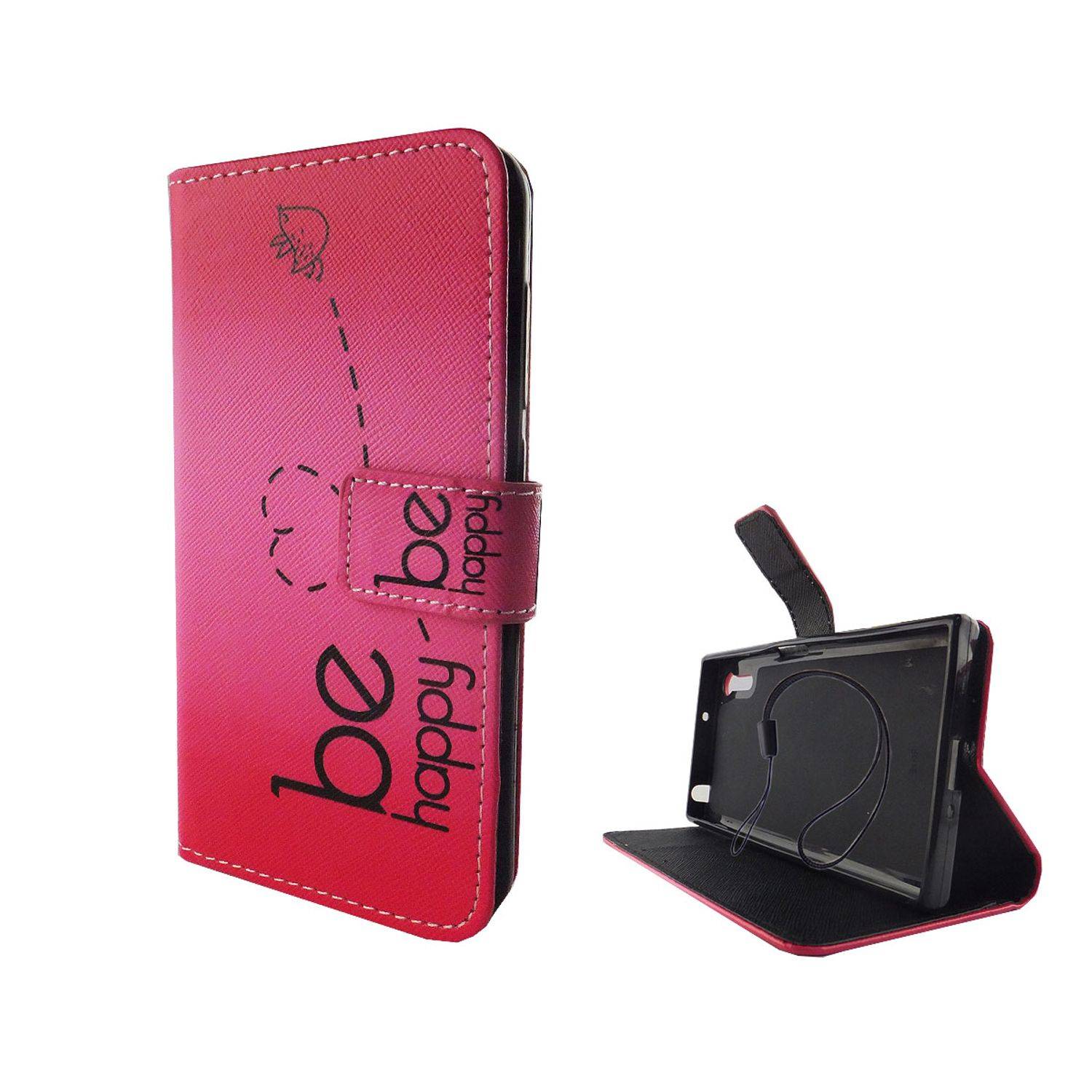 Sony Xperia XZ Handyhülle Bookcover Rosa