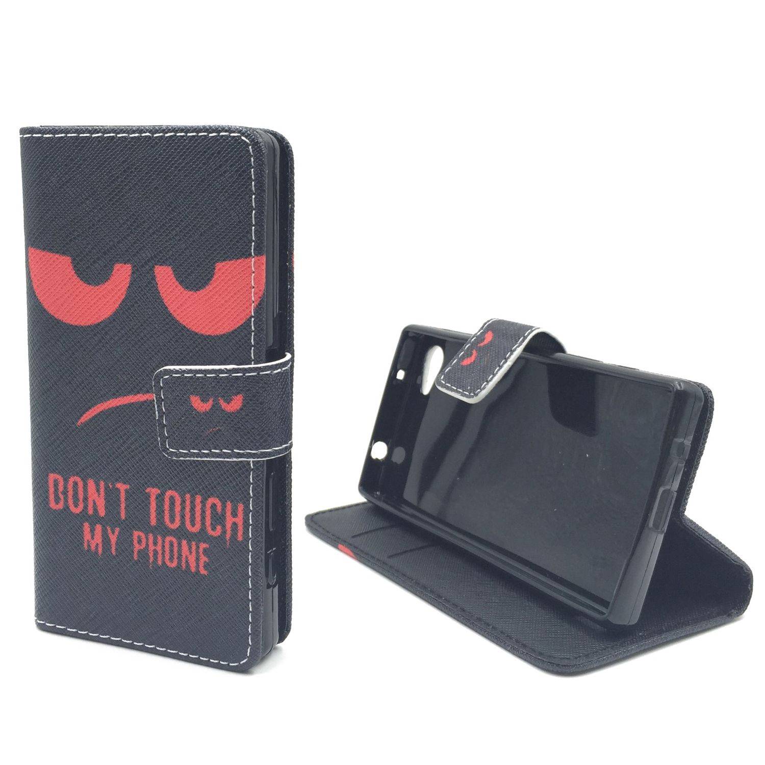 Sony Xperia Z5 Compact Handyhülle Bookcover Schwarz