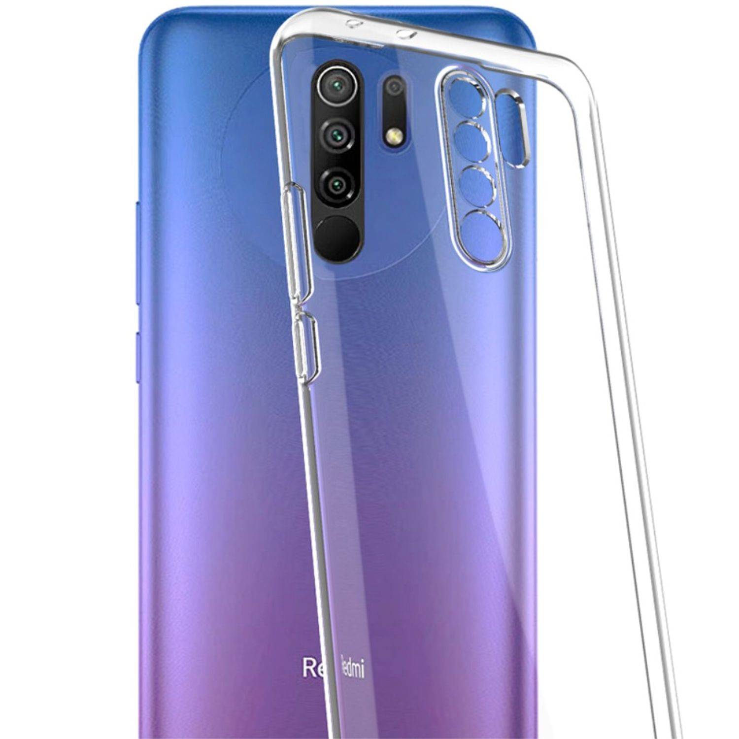Xiaomi Redmi 9 Handyhülle Ultra Dünn Bumper Backcover Transparent