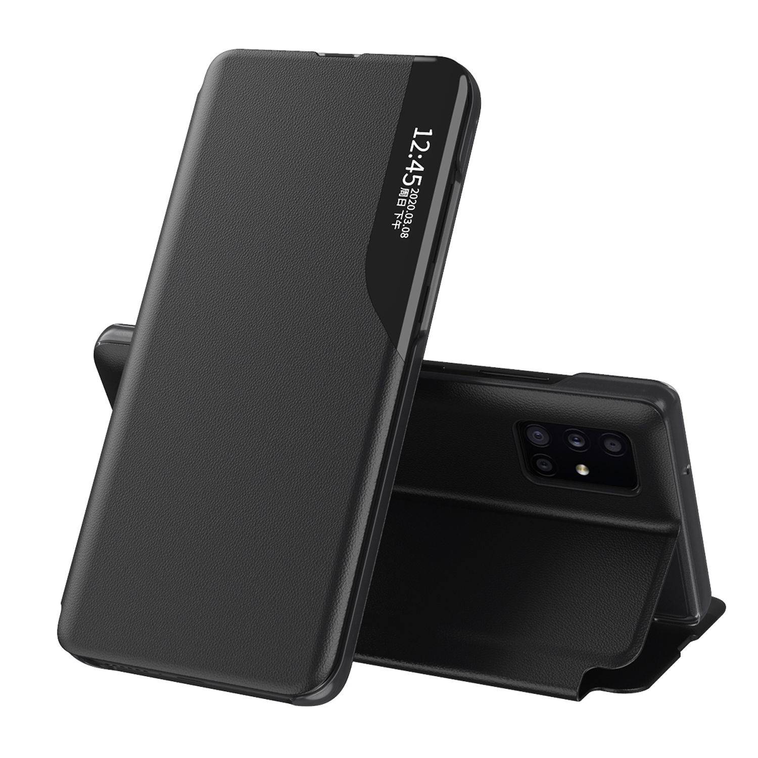 Samsung Galaxy A72 5G Handyhülle Bookcover Schwarz