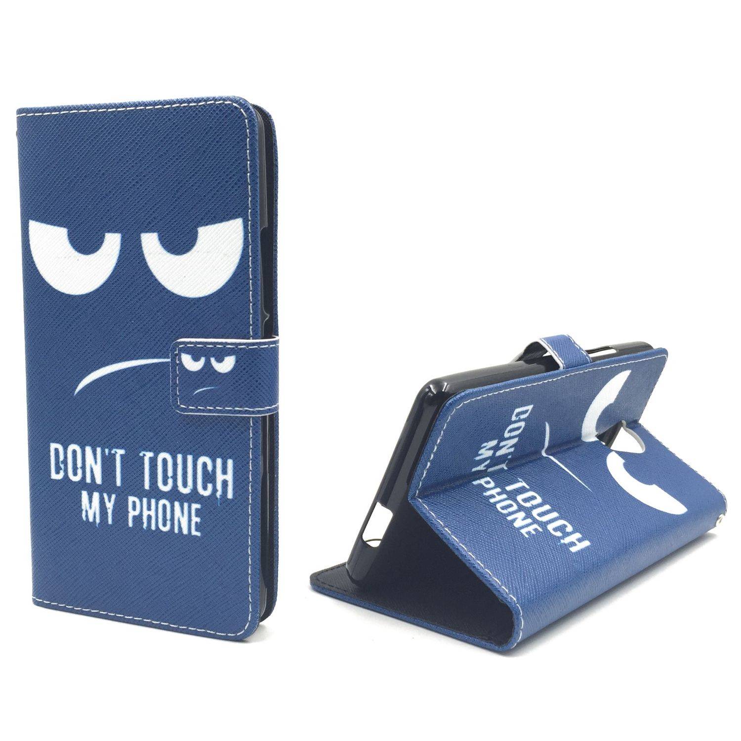 Wiko Robby Handyhülle Bookcover Blau
