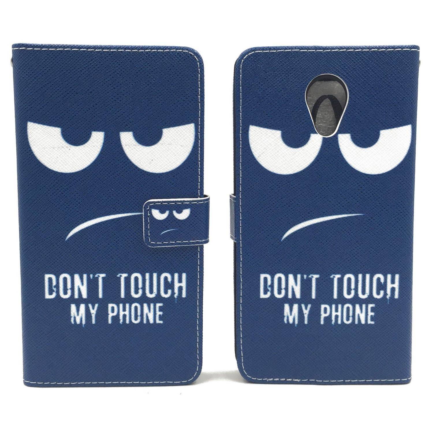 Wiko Robby Handyhülle Bookcover Blau