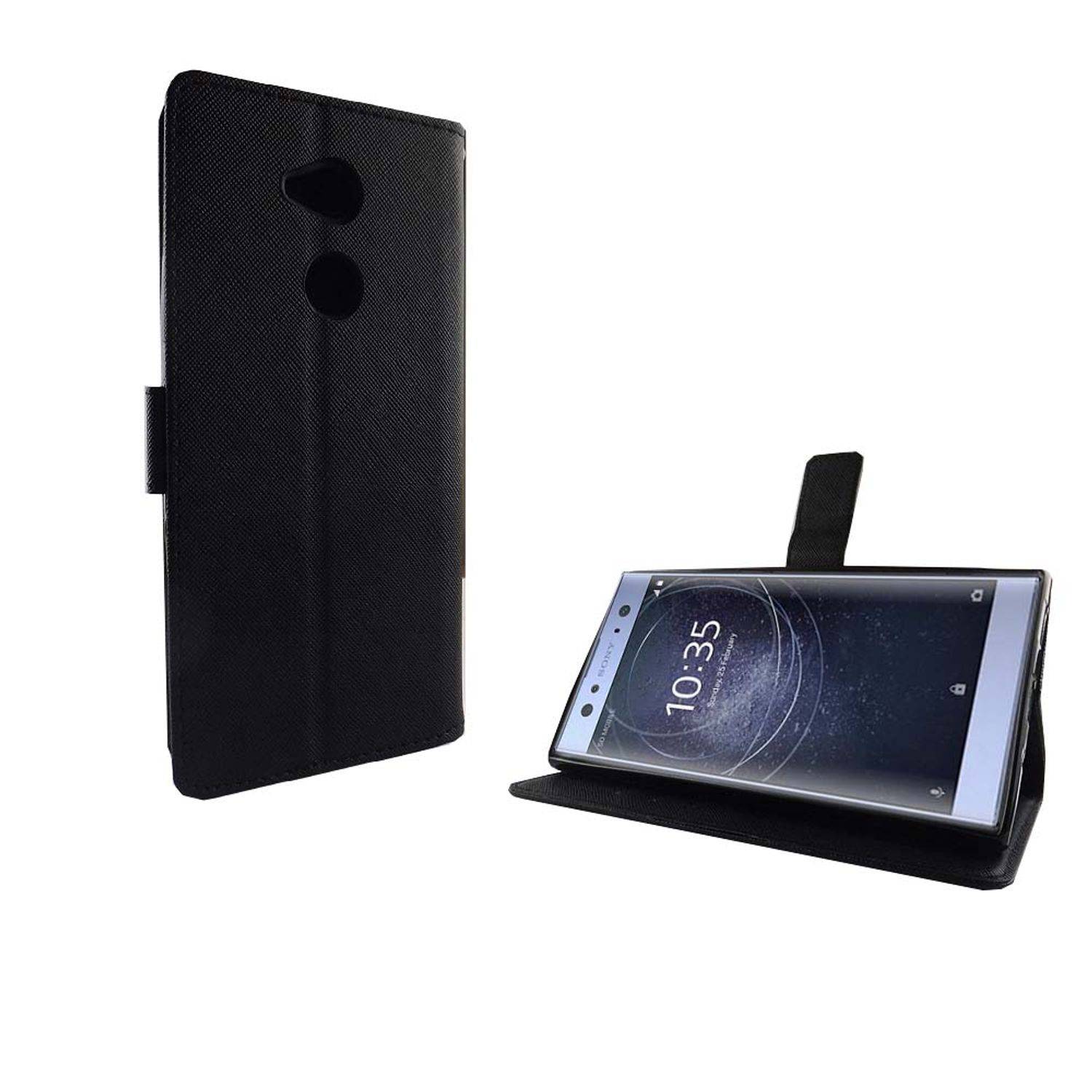 Sony Xperia XA2 Ultra Handyhülle Bookcover Schwarz
