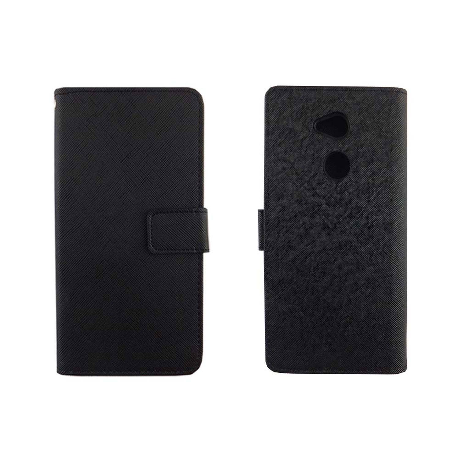 Sony Xperia XA2 Ultra Handyhülle Bookcover Schwarz