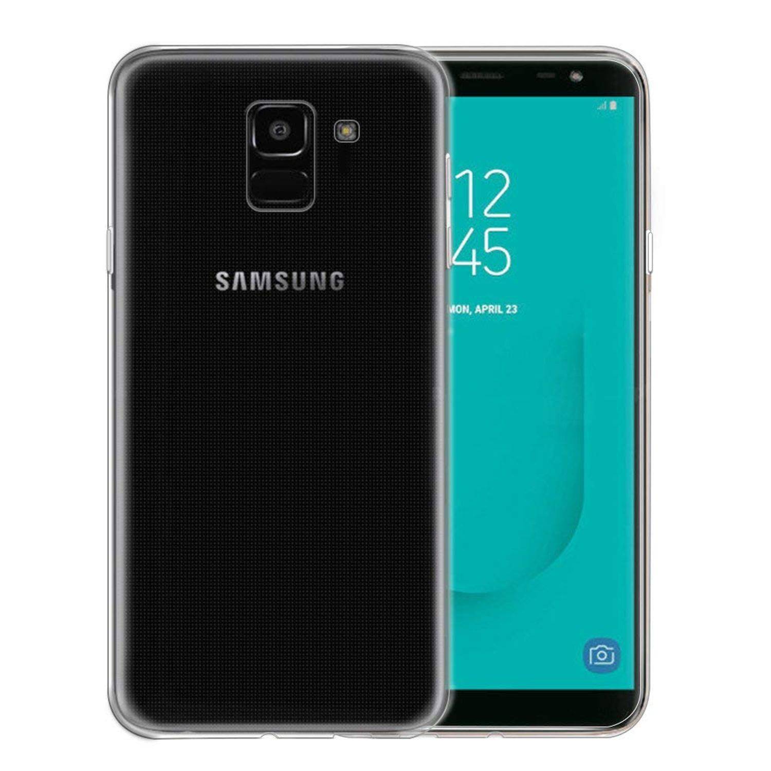 Samsung Galaxy J6 Handyhülle Ultra Dünn Bumper Backcover Transparent