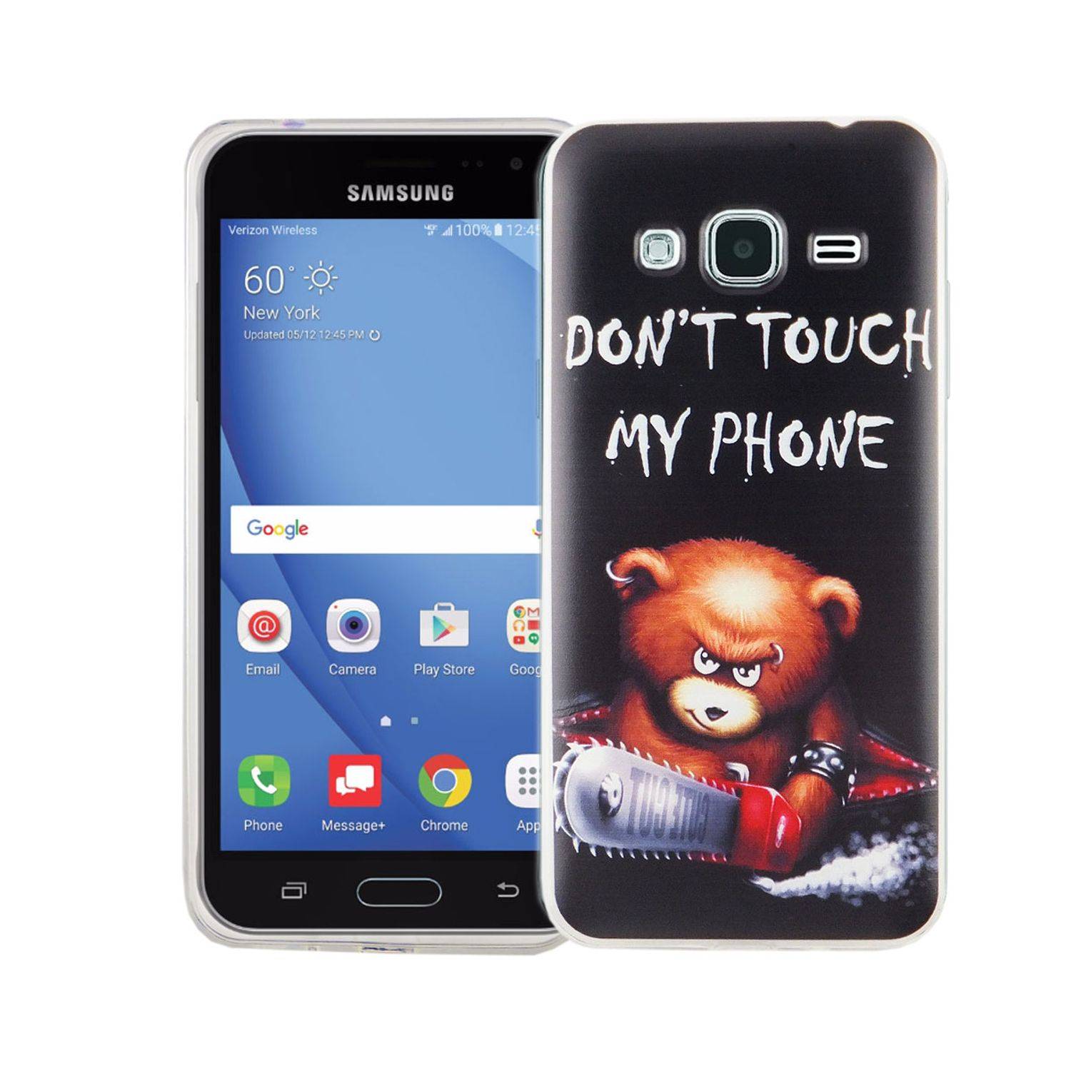 Samsung Galaxy J3 (2016) Handyhülle Bumper Backcover Schwarz