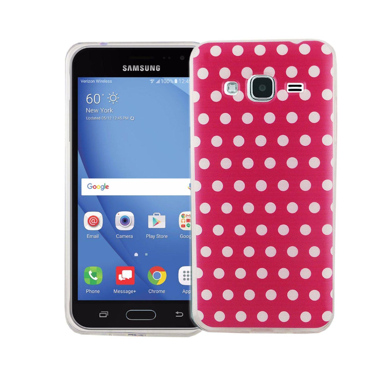 Samsung Galaxy J3 (2016) Handyhülle Bumper Backcover Rosa