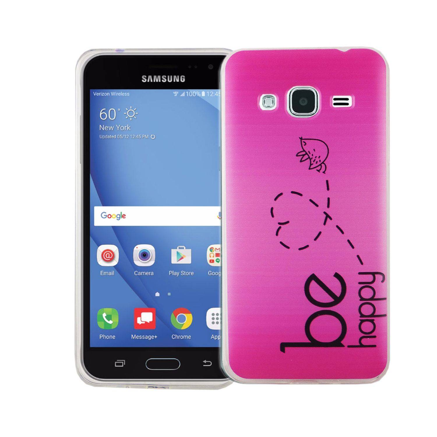 Samsung Galaxy J3 (2016) Handyhülle Bumper Backcover Rosa