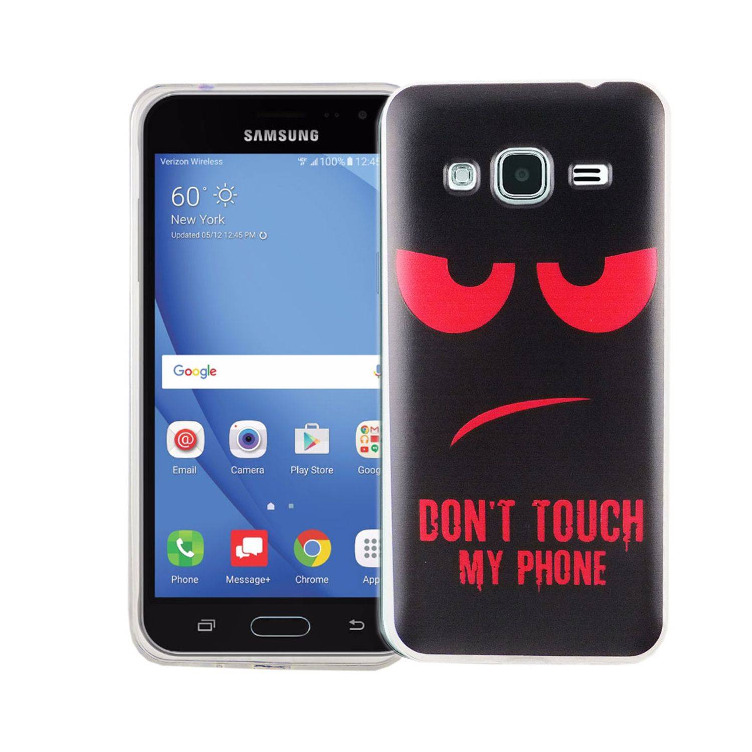 Samsung Galaxy J3 (2016) Handyhülle Bumper Backcover Schwarz