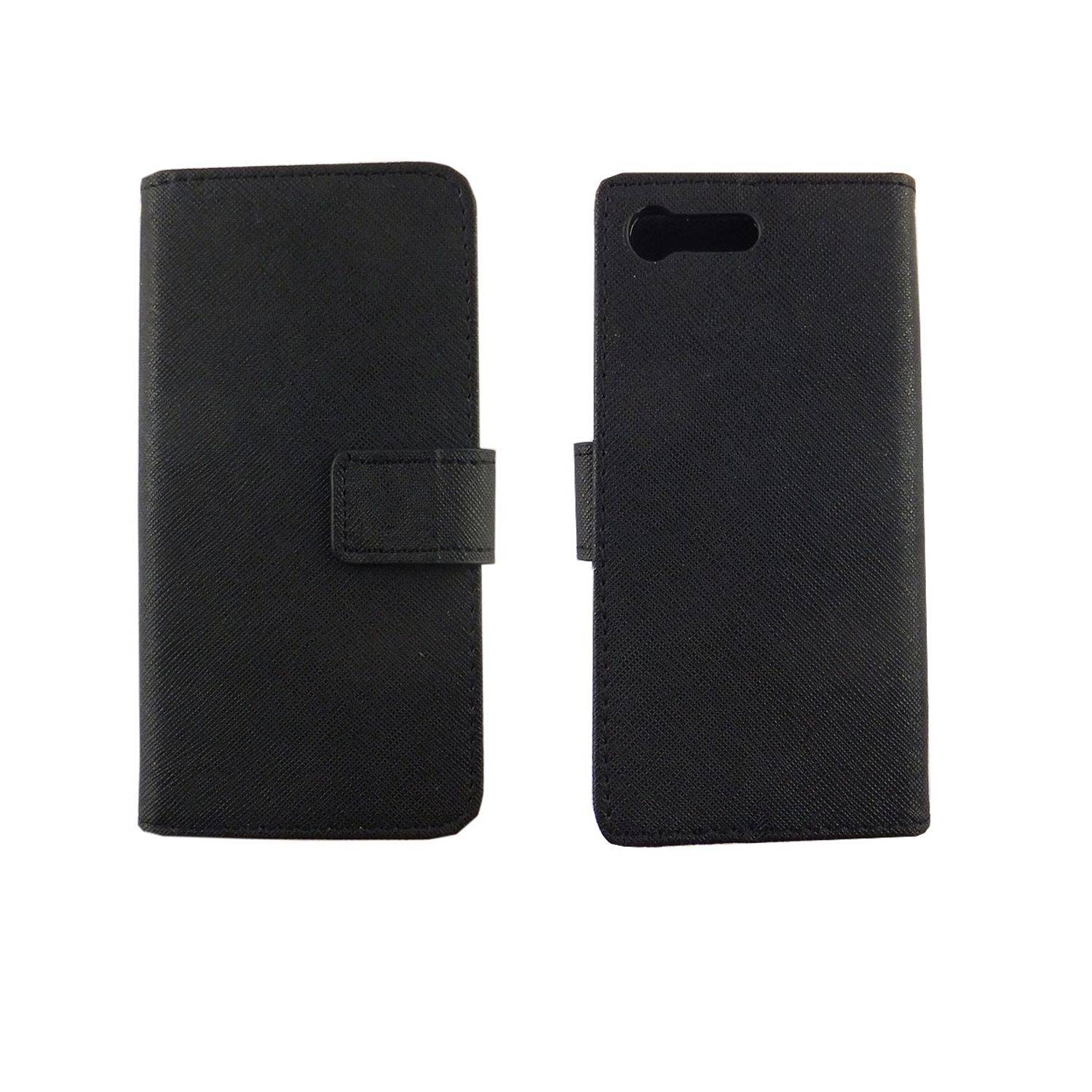 Sony Xperia X Compact Handyhülle Bookcover Schwarz