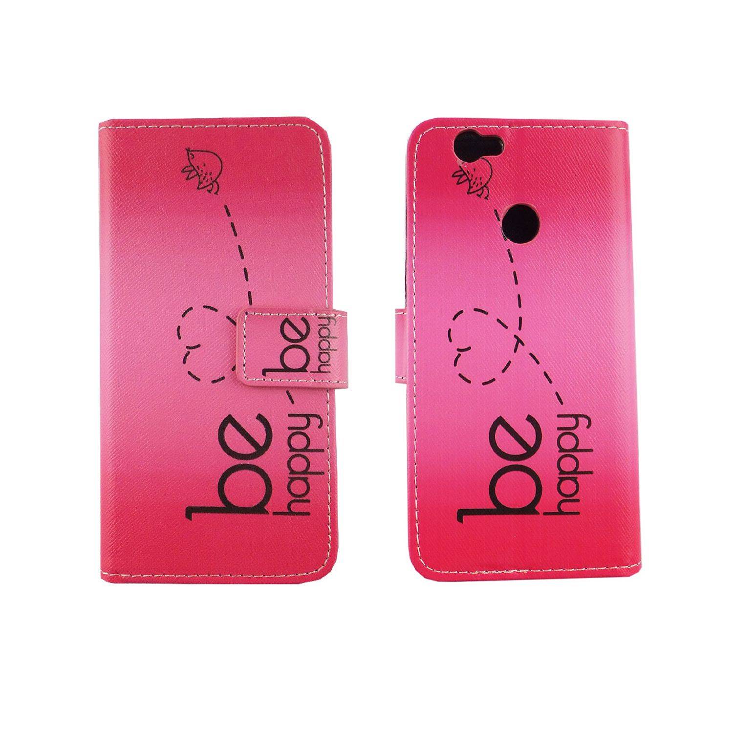 Huawei Nova Handyhülle Bookcover Rosa