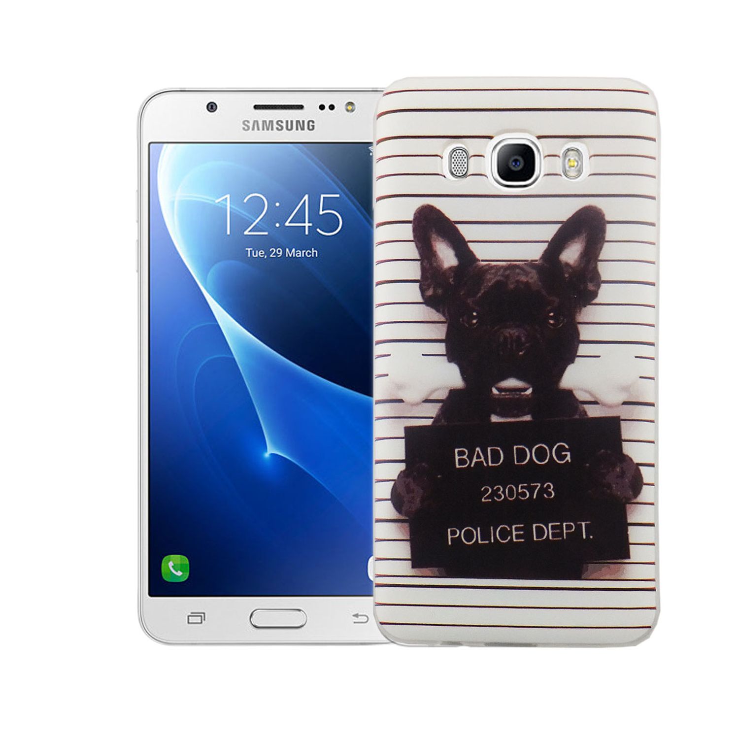 Samsung Galaxy J5 (2016) Handyhülle Bumper Backcover Weiß