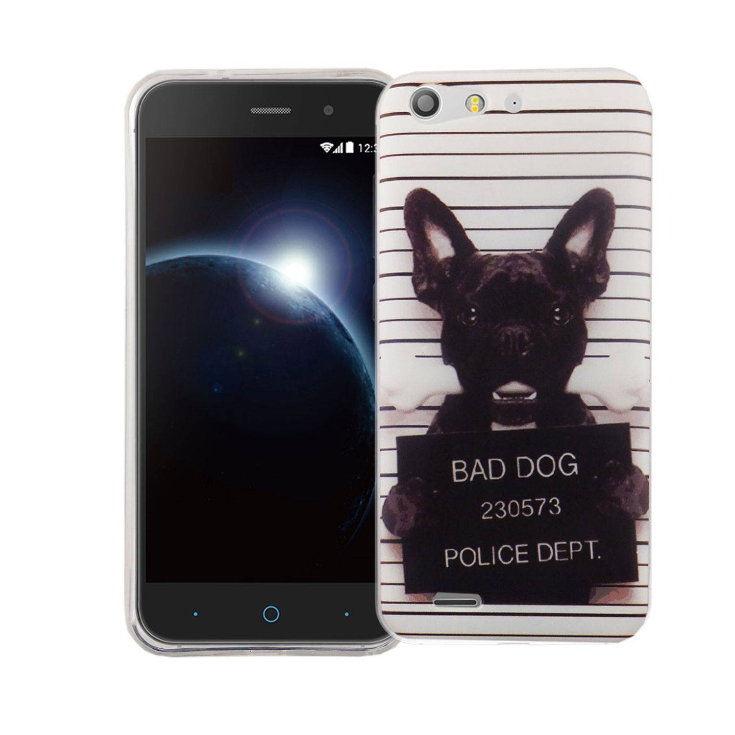 ZTE Blade V6 Handyhülle Bumper Backcover Weiß