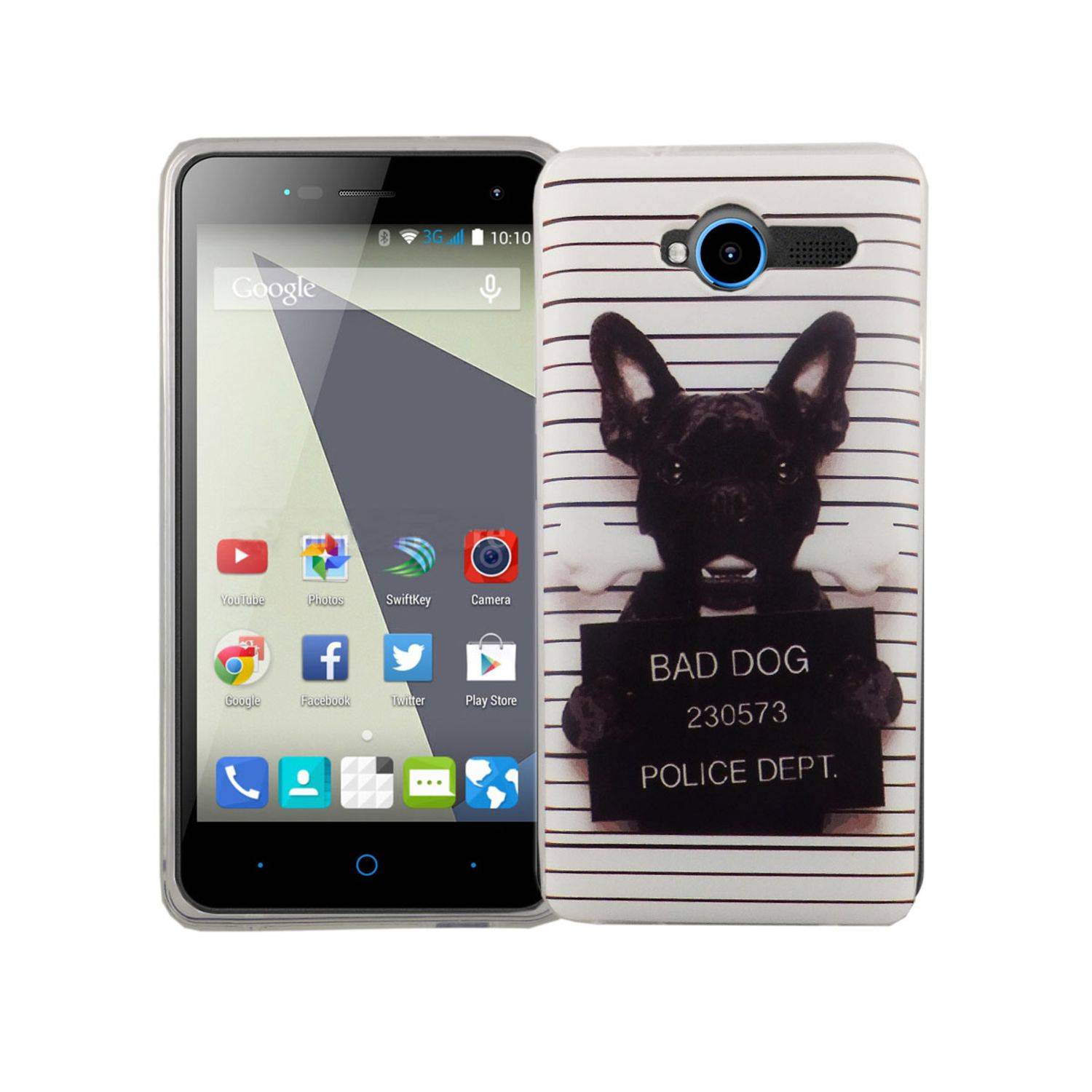 ZTE Blade L3 Handyhülle Bumper Backcover Weiß