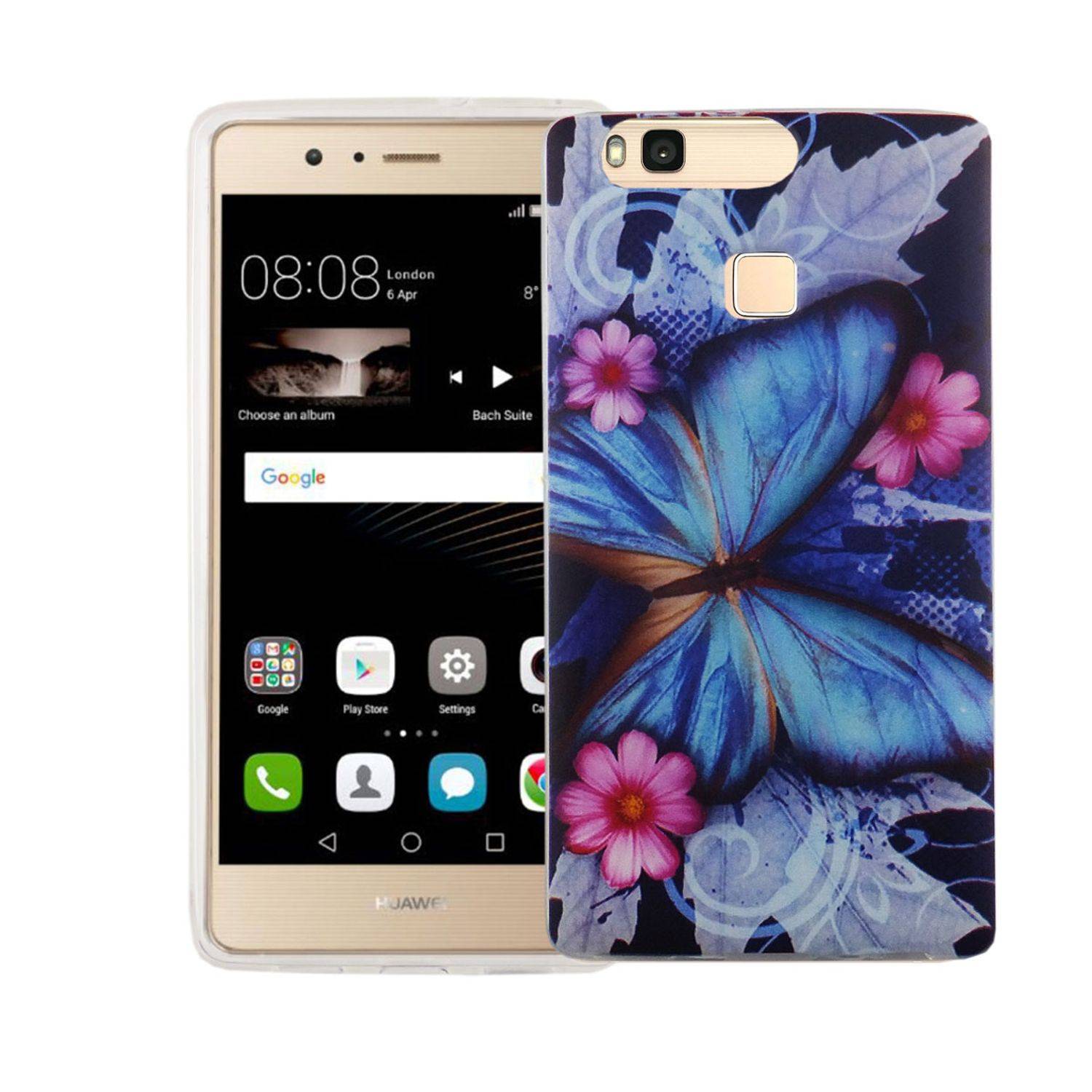 Huawei P9 Lite Handyhülle Bumper Backcover Blau