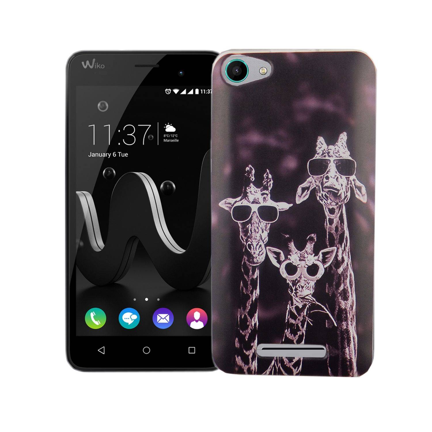 Wiko Jerry Handyhülle Bumper Backcover Mehrfarbig