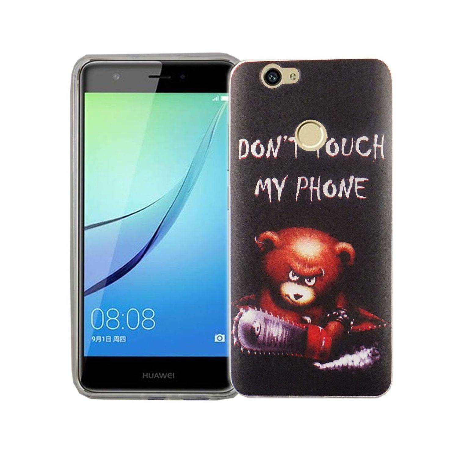Huawei Nova Handyhülle Bumper Backcover Schwarz