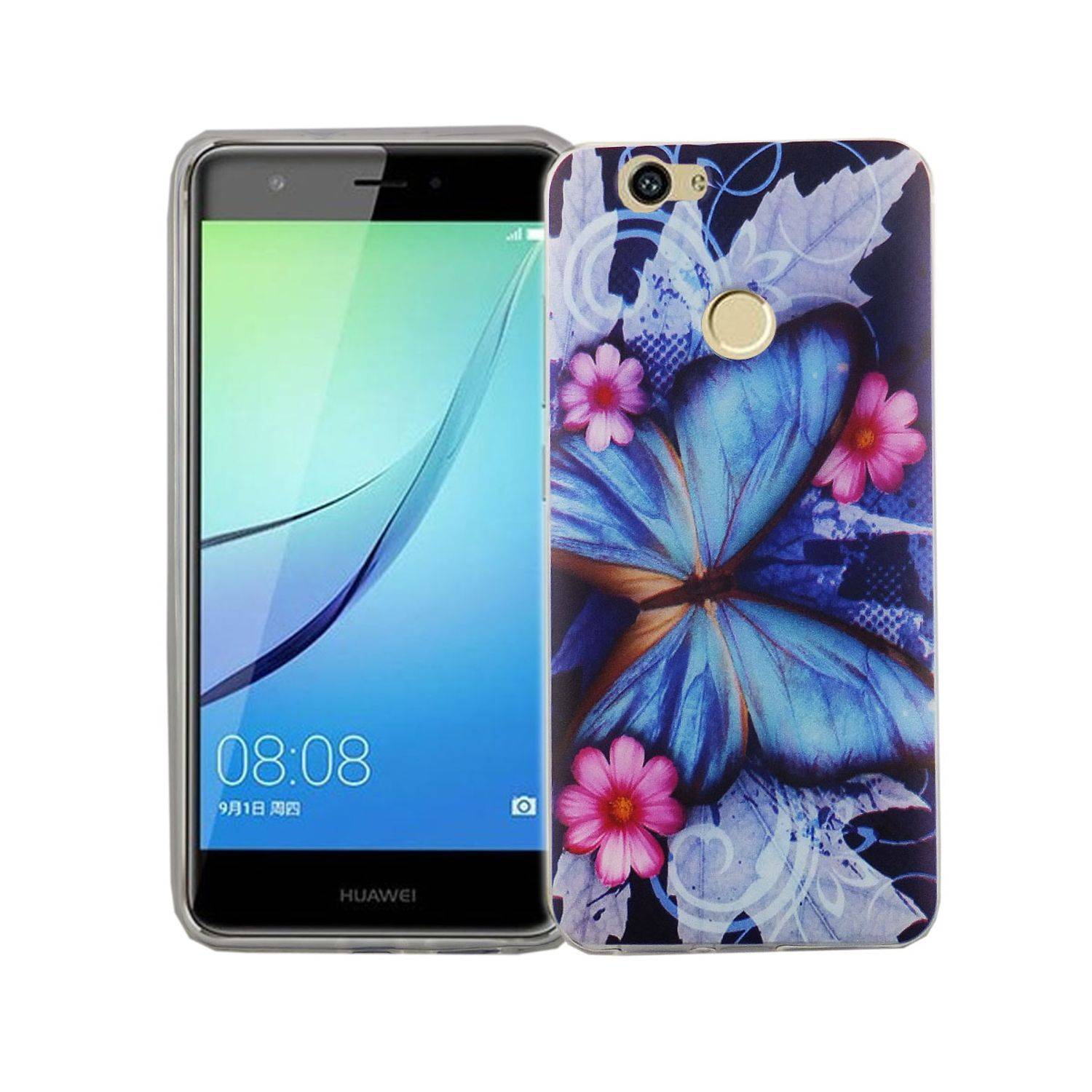 Huawei Nova Handyhülle Bumper Backcover Blau