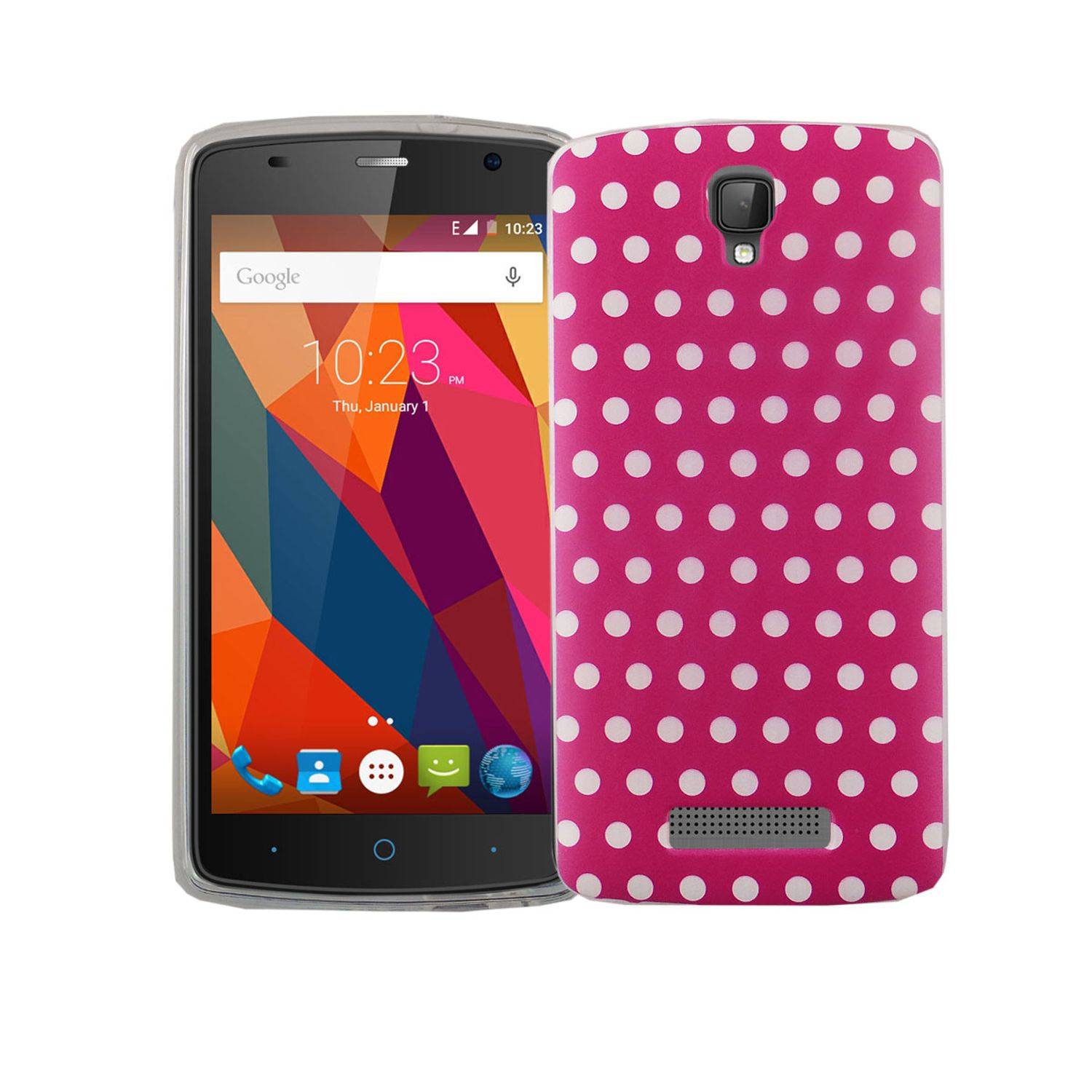 ZTE Blade L5 Plus Handyhülle Bumper Backcover Rosa