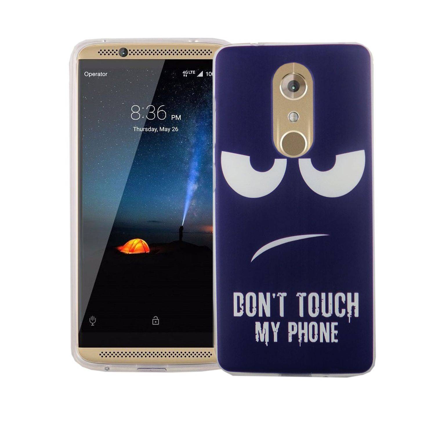 ZTE Axon 7 Handyhülle Bumper Backcover Blau