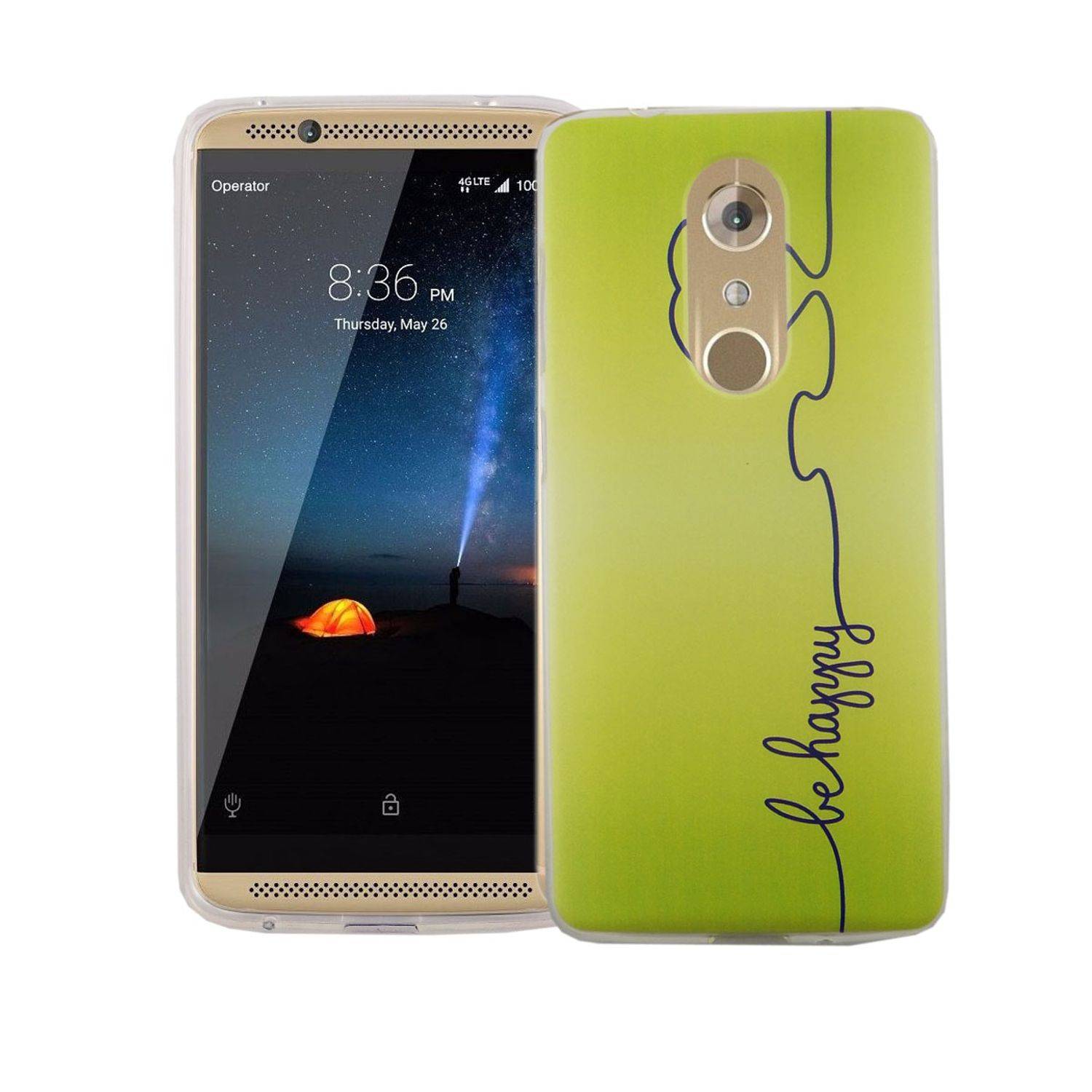 ZTE Axon 7 Handyhülle Bumper Backcover Grün