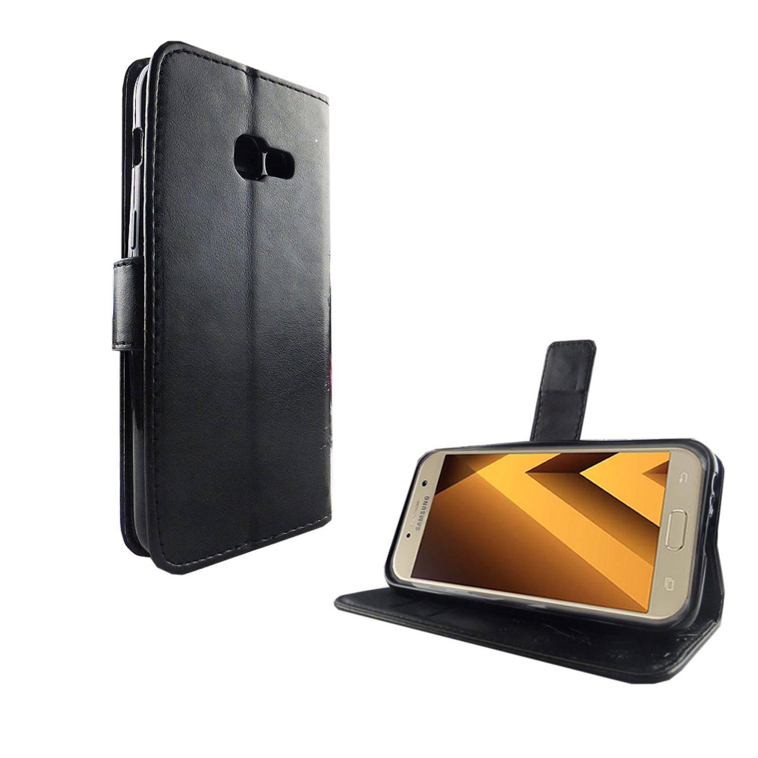 Samsung Galaxy A3 (2017) Handyhülle Bookcover Schwarz