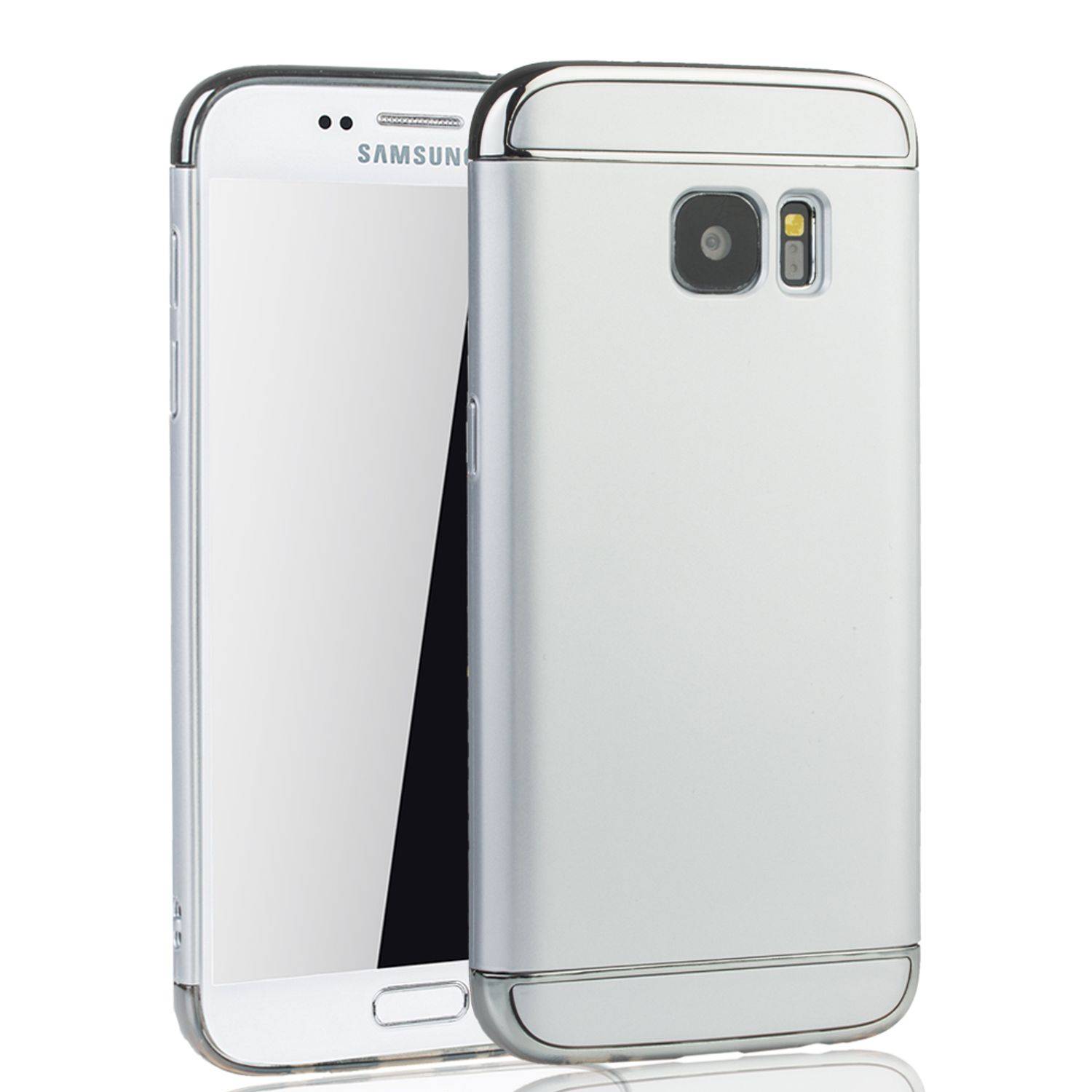 Samsung Galaxy S7 Handyhülle Backcover Silber
