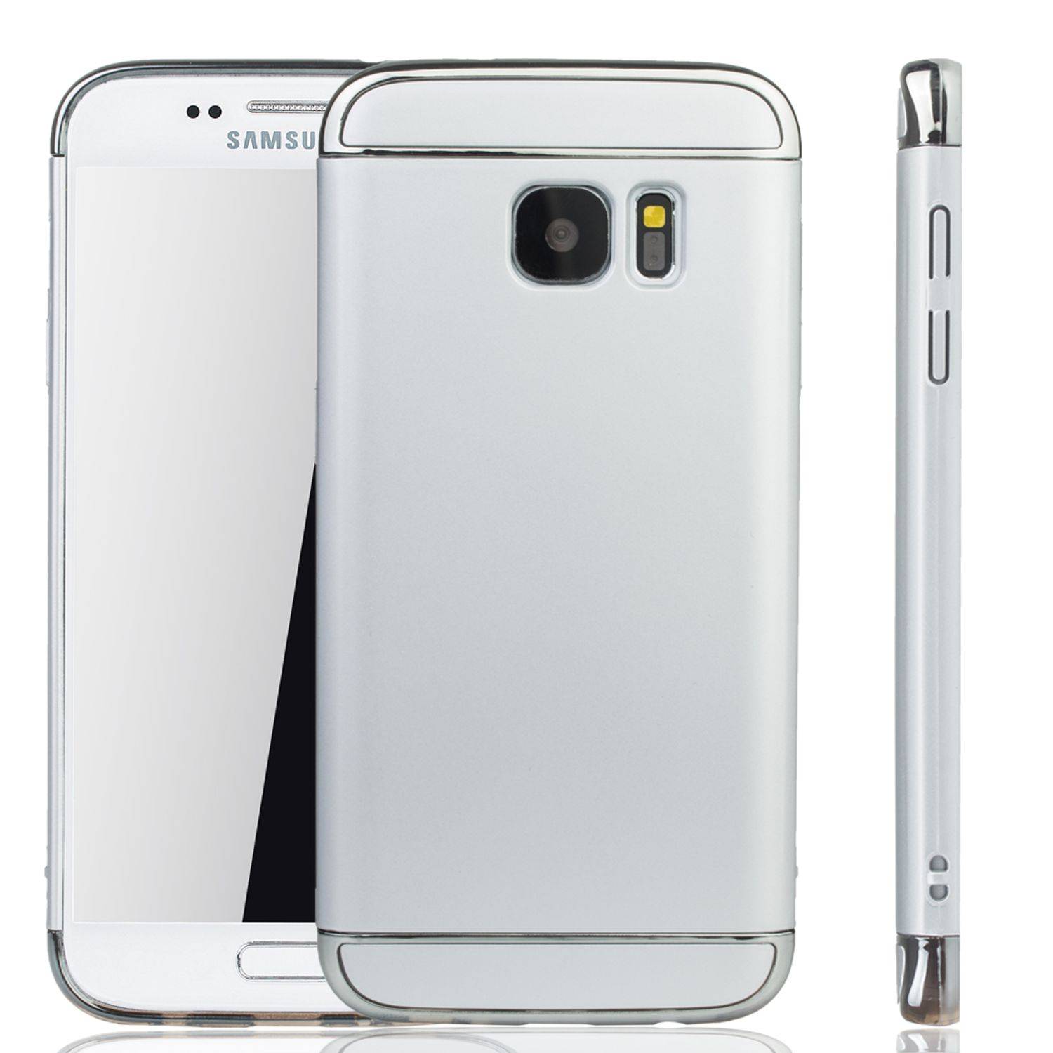 Samsung Galaxy S7 Handyhülle Backcover Silber