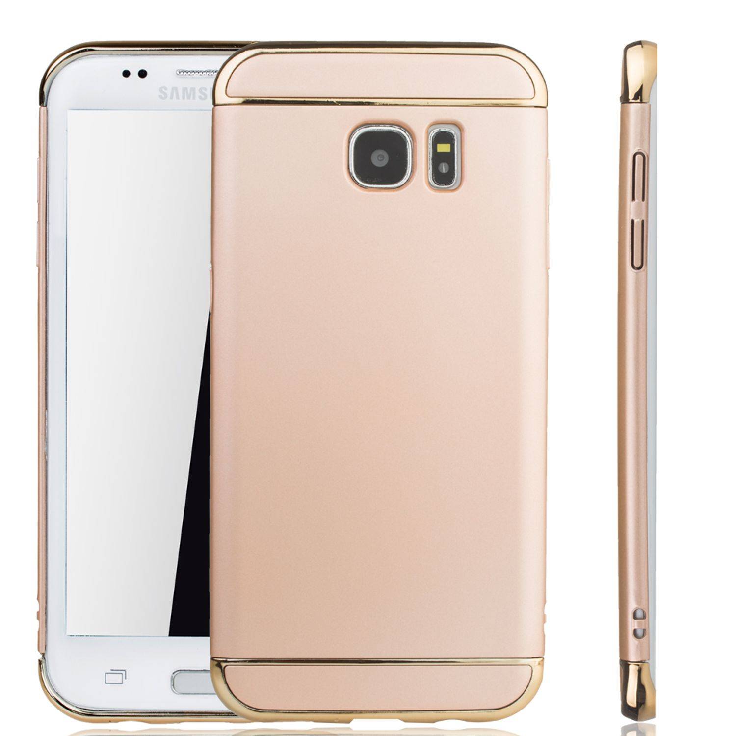 Samsung Galaxy S7 Edge Handyhülle Backcover Gold