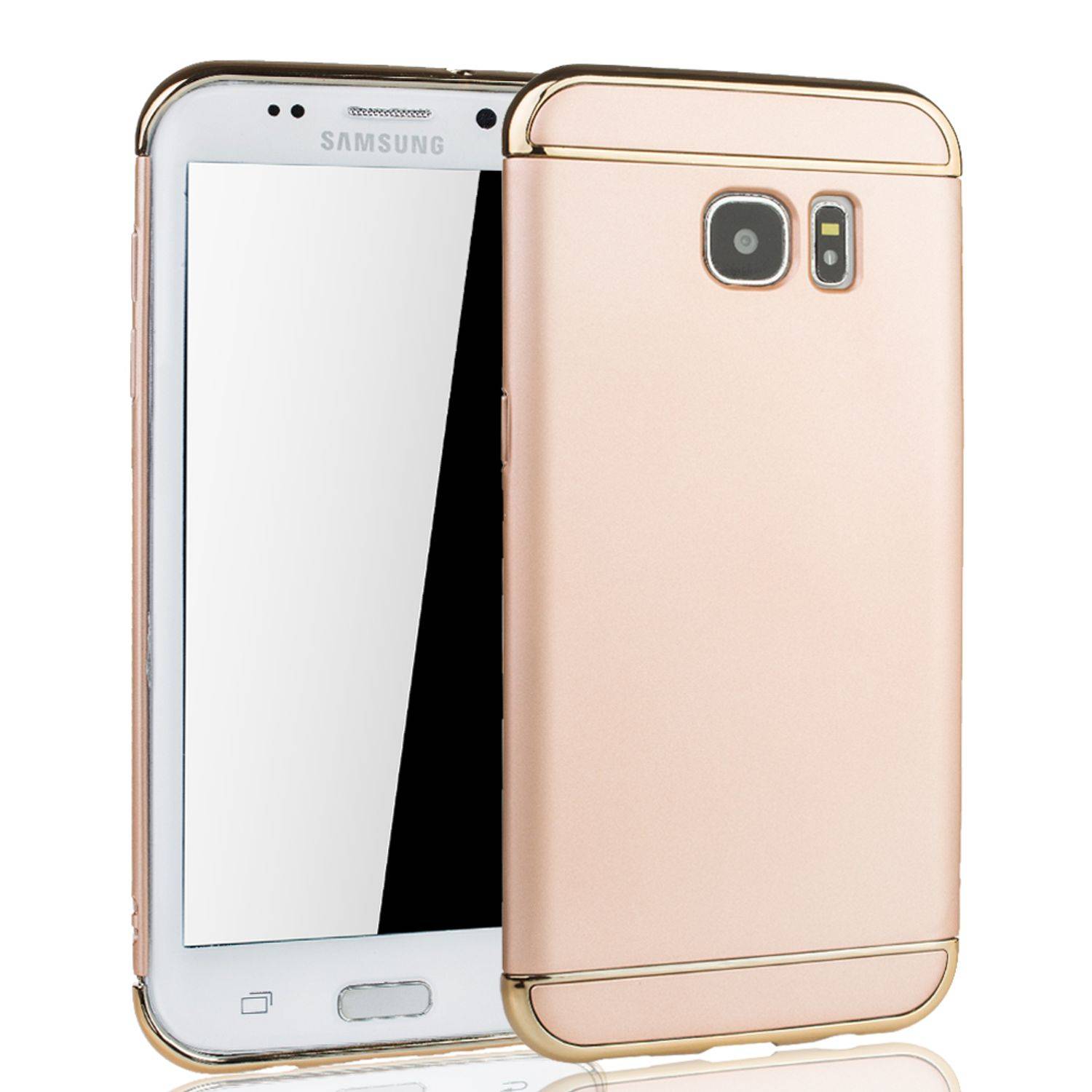 Samsung Galaxy S7 Edge Handyhülle Backcover Gold