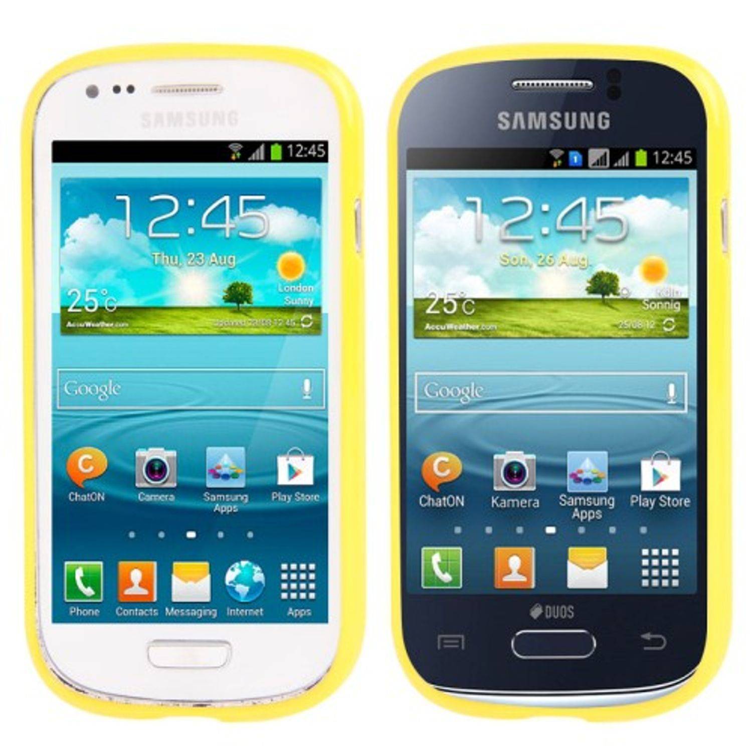 Samsung Galaxy S3 Mini Handyhülle Backcover Gelb