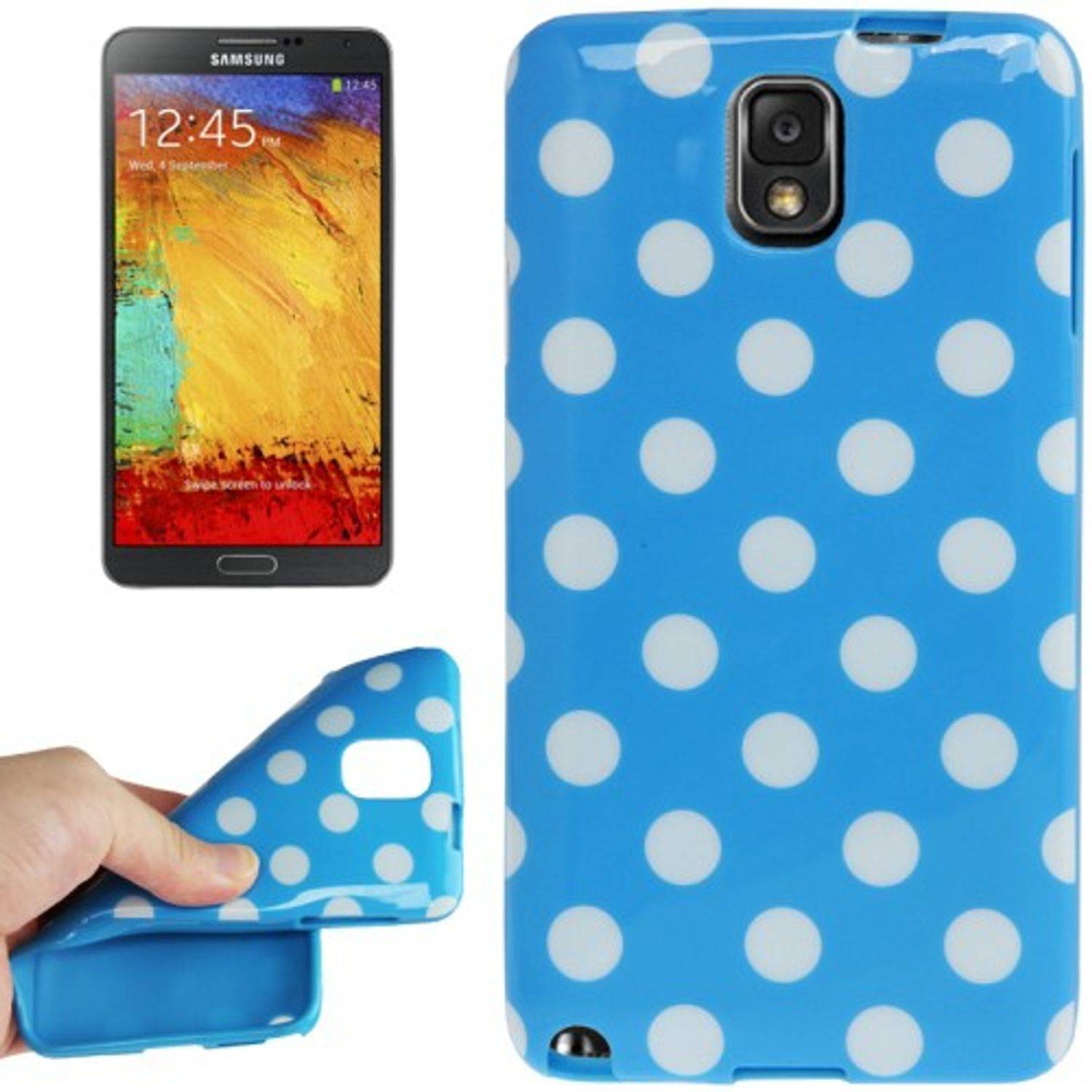 Samsung Galaxy Note 3 Handyhülle Backcover Blau