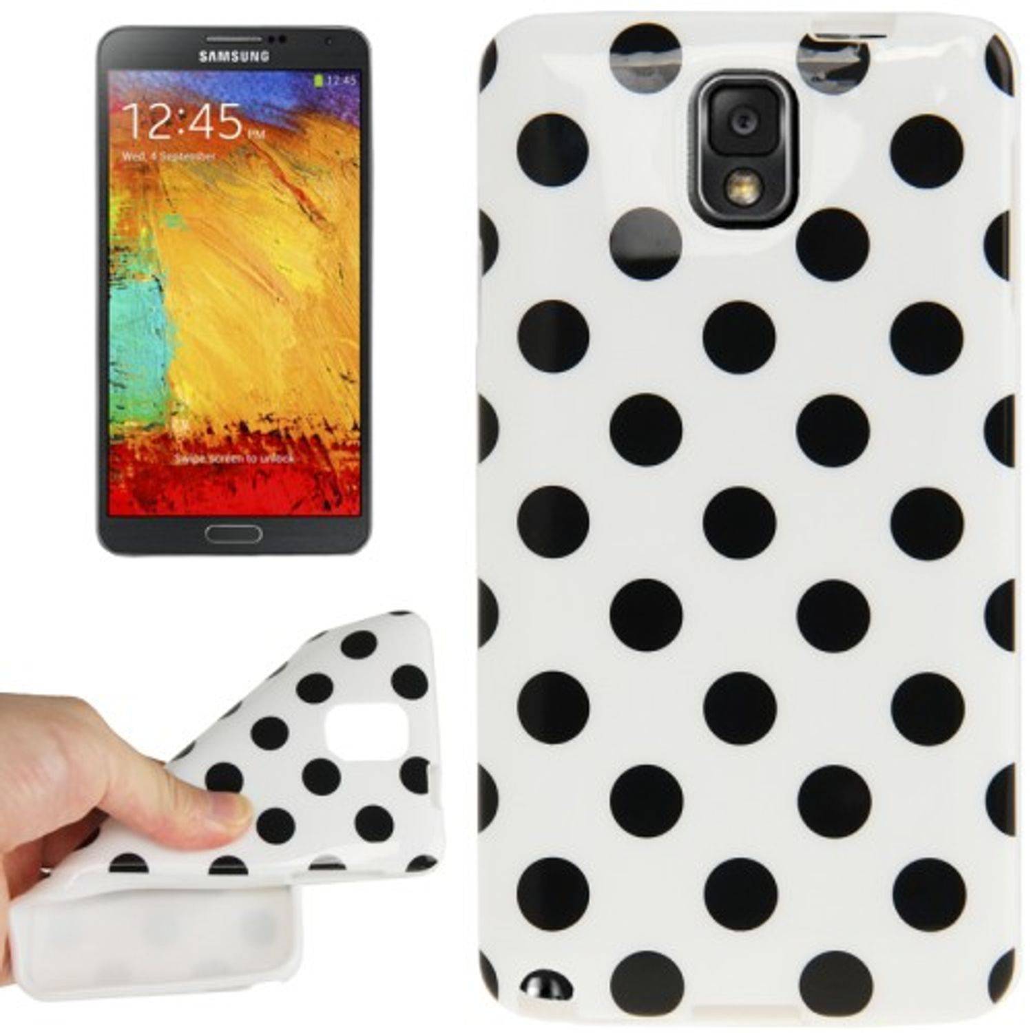 Samsung Galaxy Note 3 Handyhülle Backcover Weiß