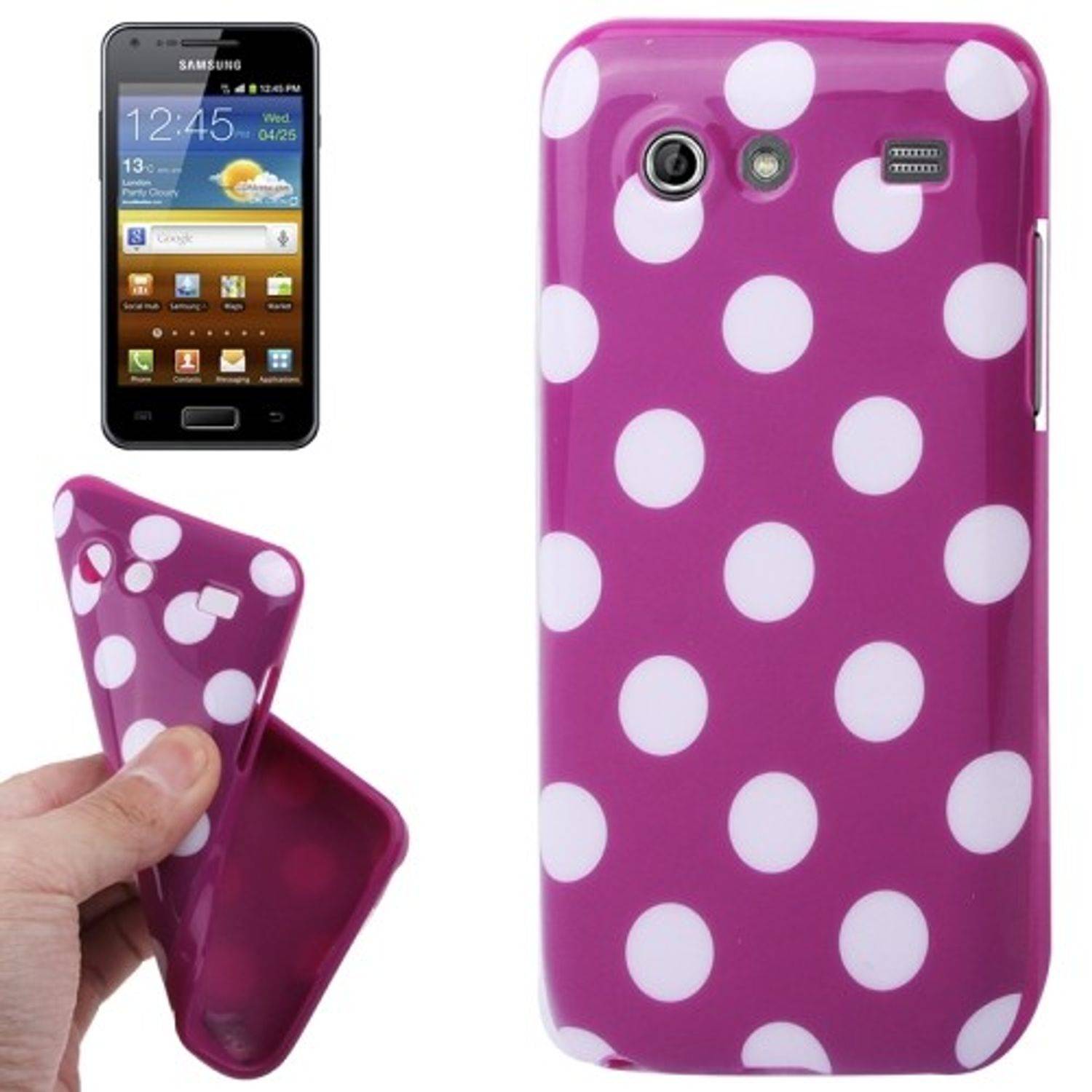 Samsung Galaxy S Advance i9070 Handyhülle Backcover Violett