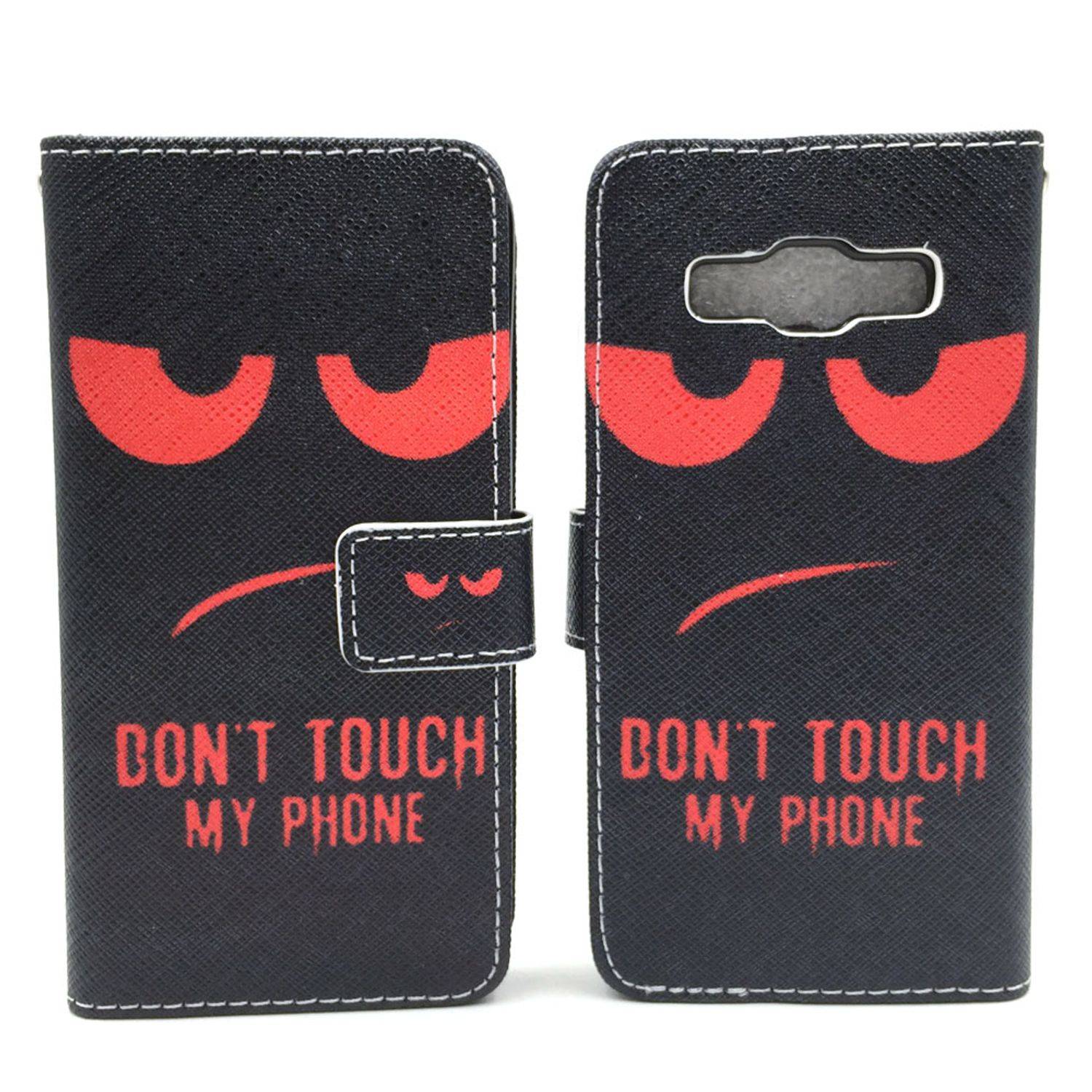 Samsung Galaxy A3 (2015) Handyhülle Bookcover Schwarz