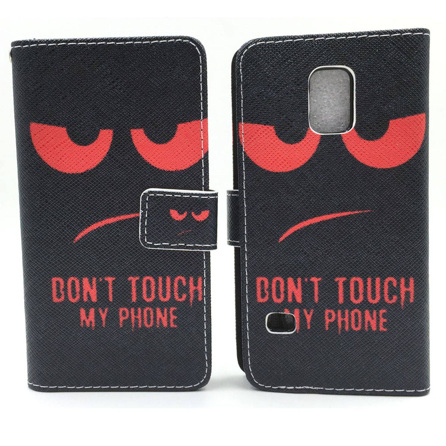 Samsung Galaxy S5 Mini Handyhülle Bookcover Schwarz
