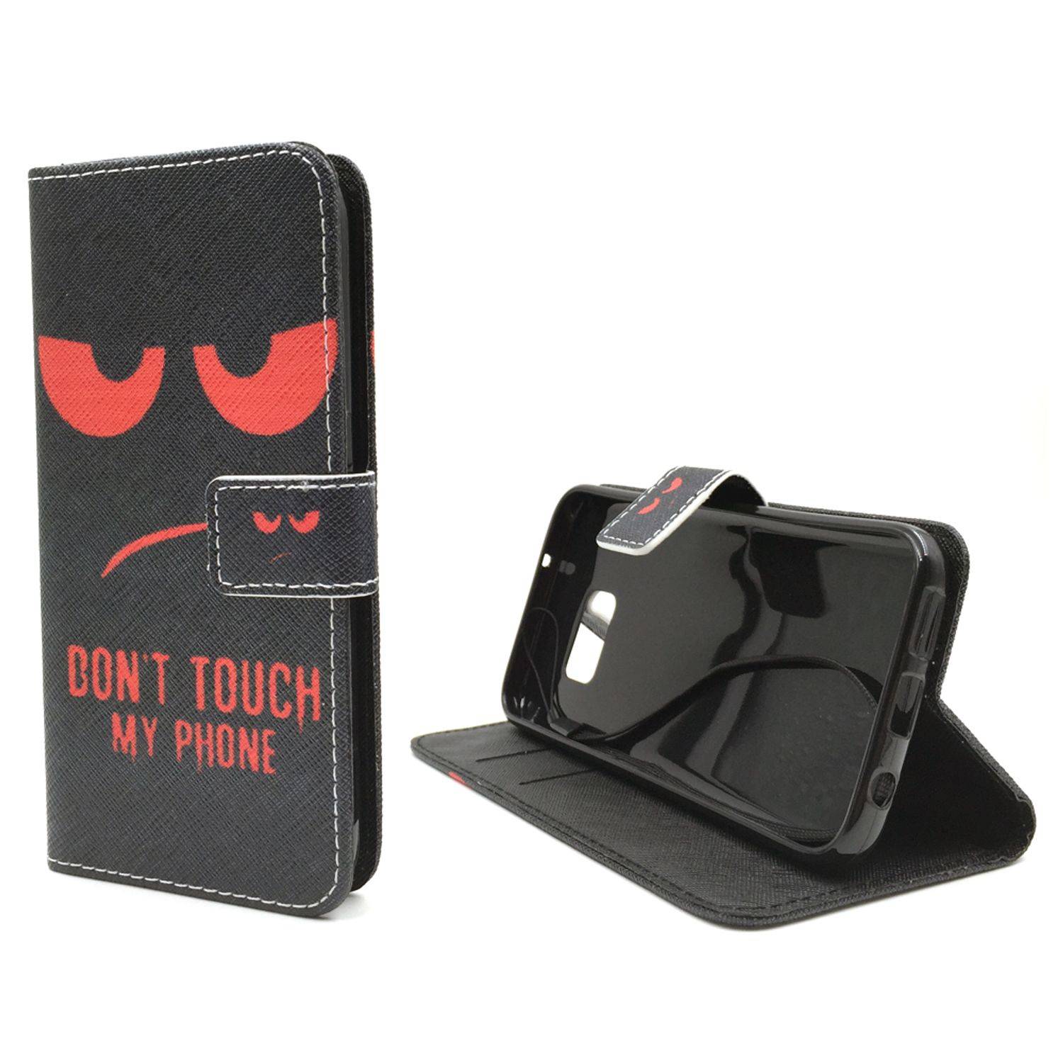 Samsung Galaxy S7 Handyhülle Bookcover Schwarz