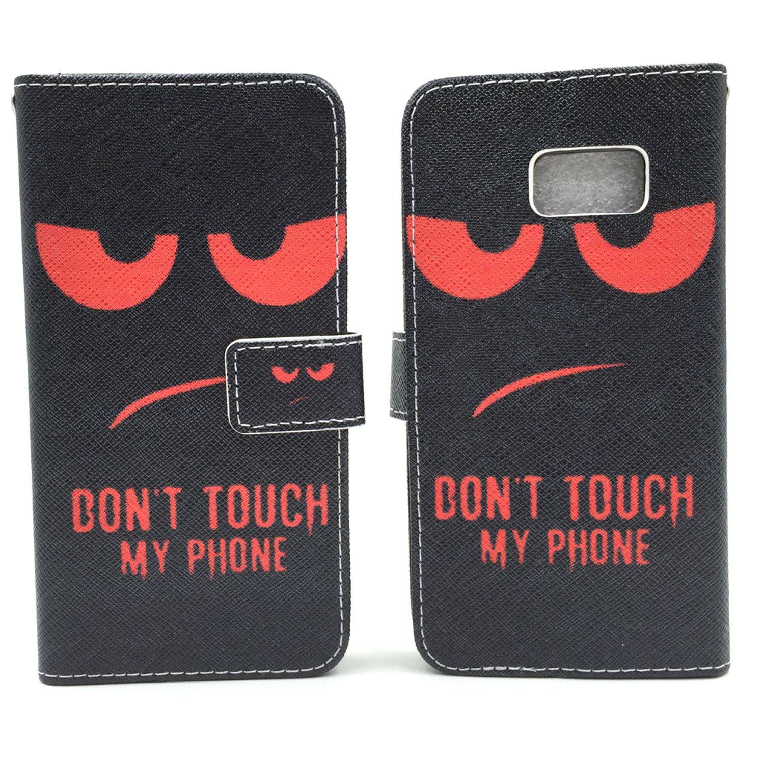 Samsung Galaxy S7 Handyhülle Bookcover Schwarz