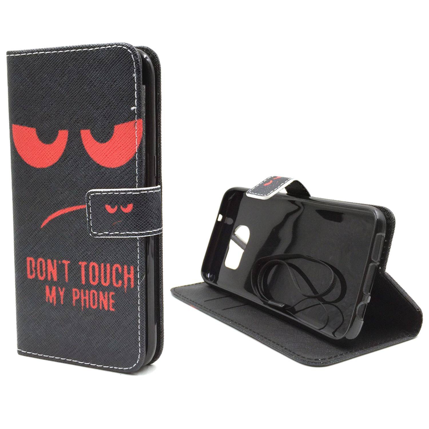 Samsung Galaxy S7 Edge Handyhülle Bookcover Schwarz